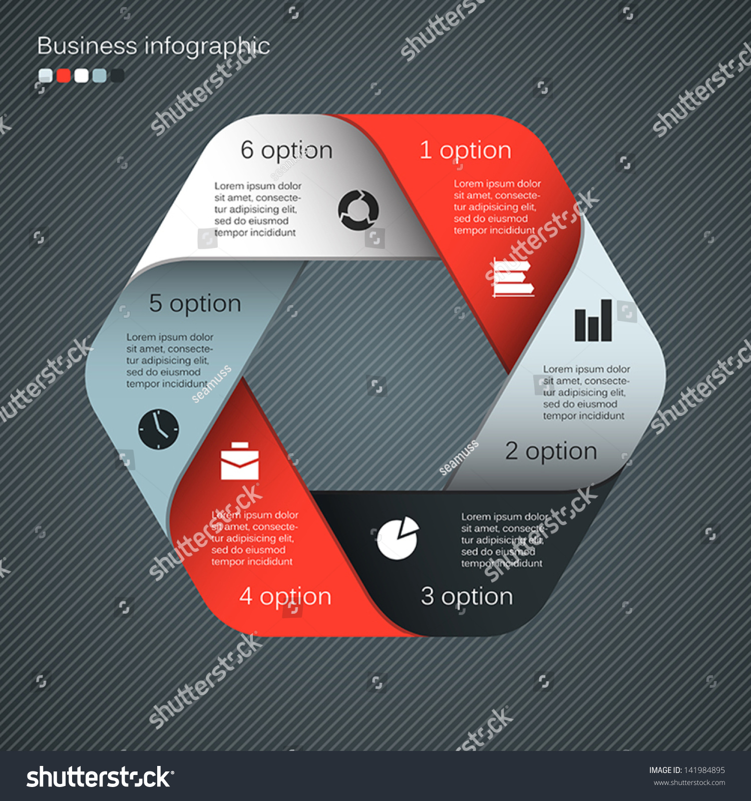 Vector Hexagon Infographic Template Diagram Graph Stock Vector 141984895 Shutterstock 0254