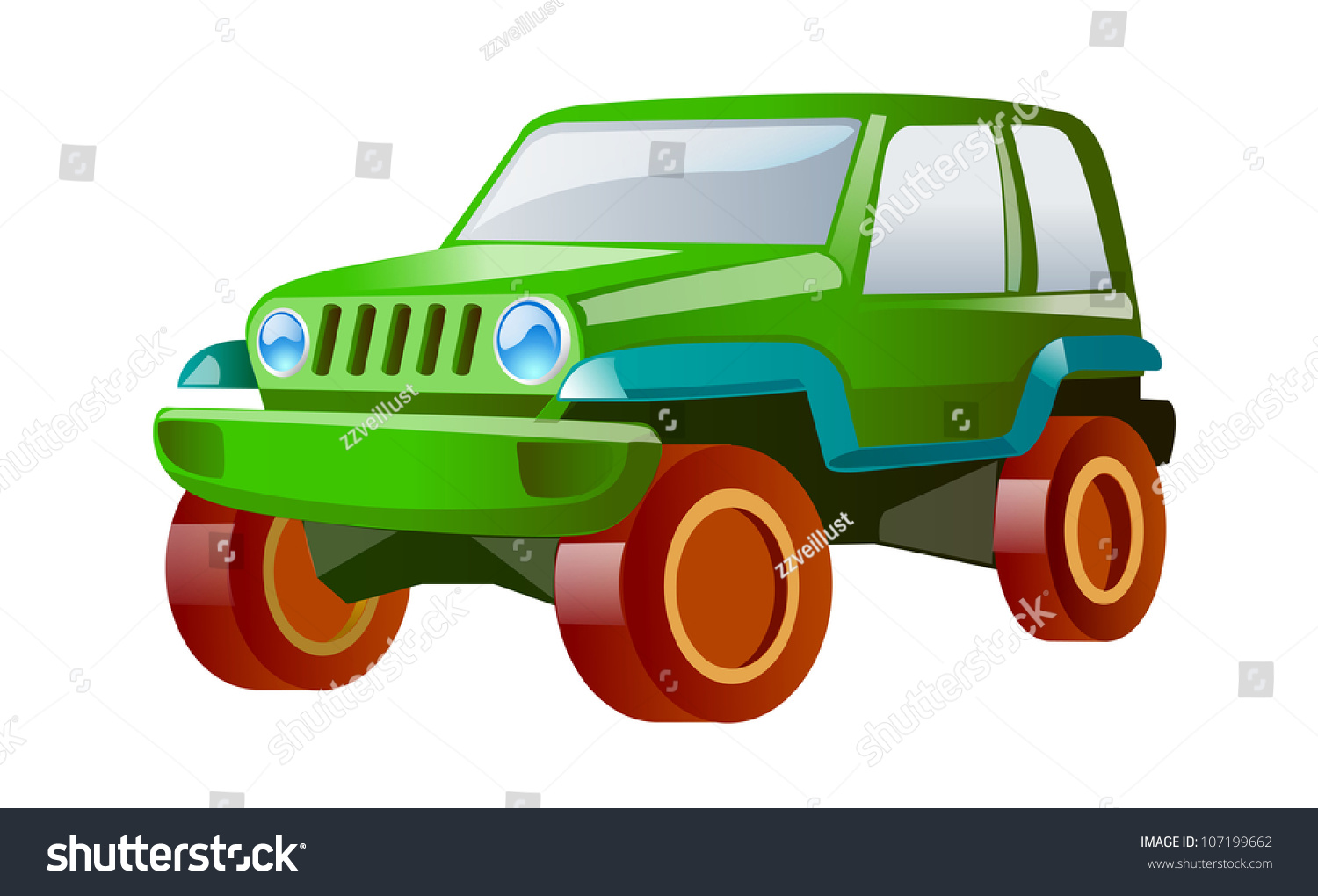 Vector Icon Jeep - 107199662 : Shutterstock