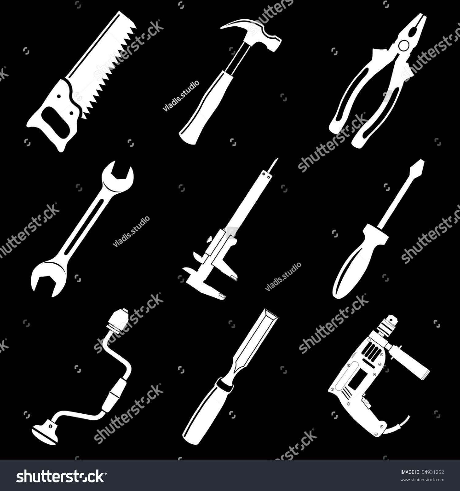 Vector Icons Of Tool - 54931252 : Shutterstock