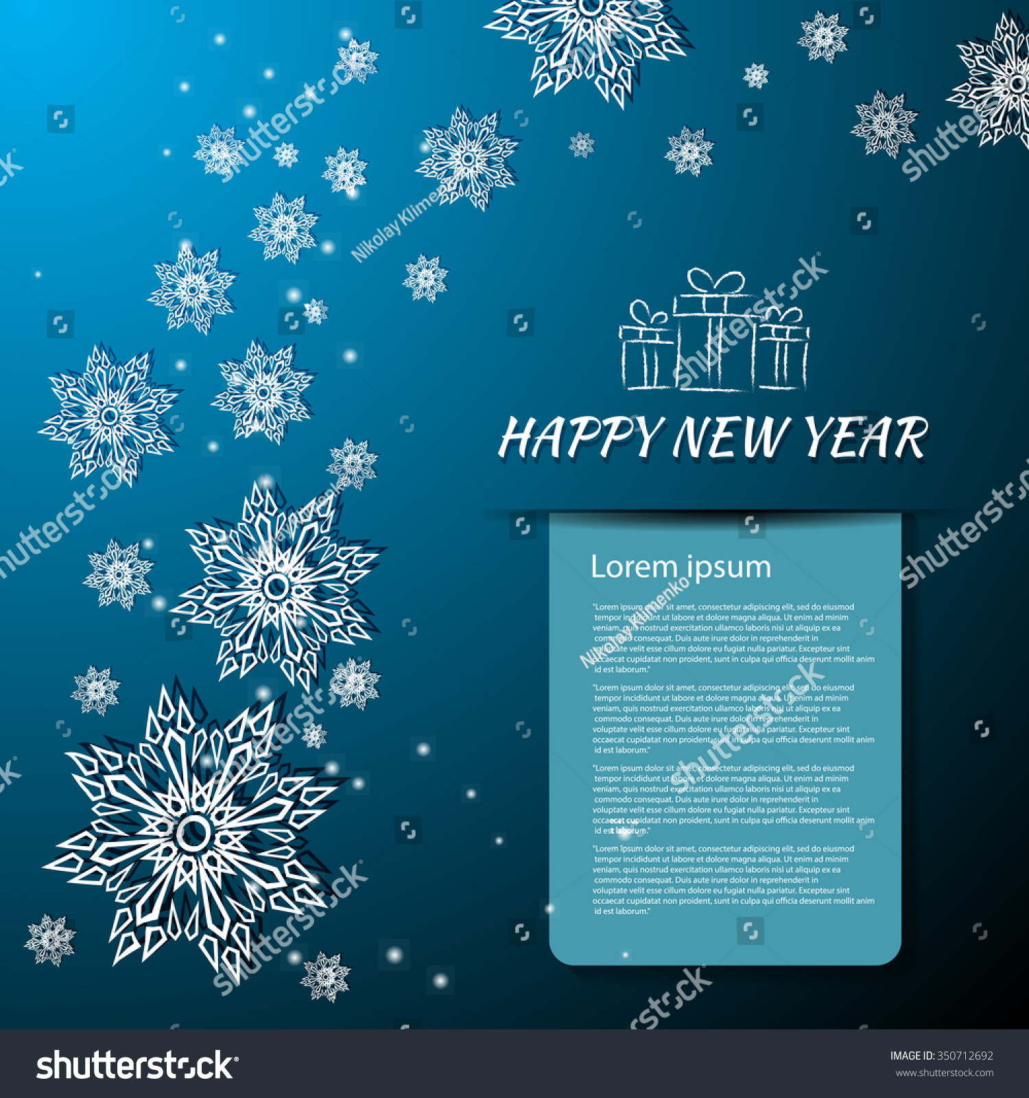 Vector Illustration Abstract New Year Background Eps10 - 350712692 : Shutterstock