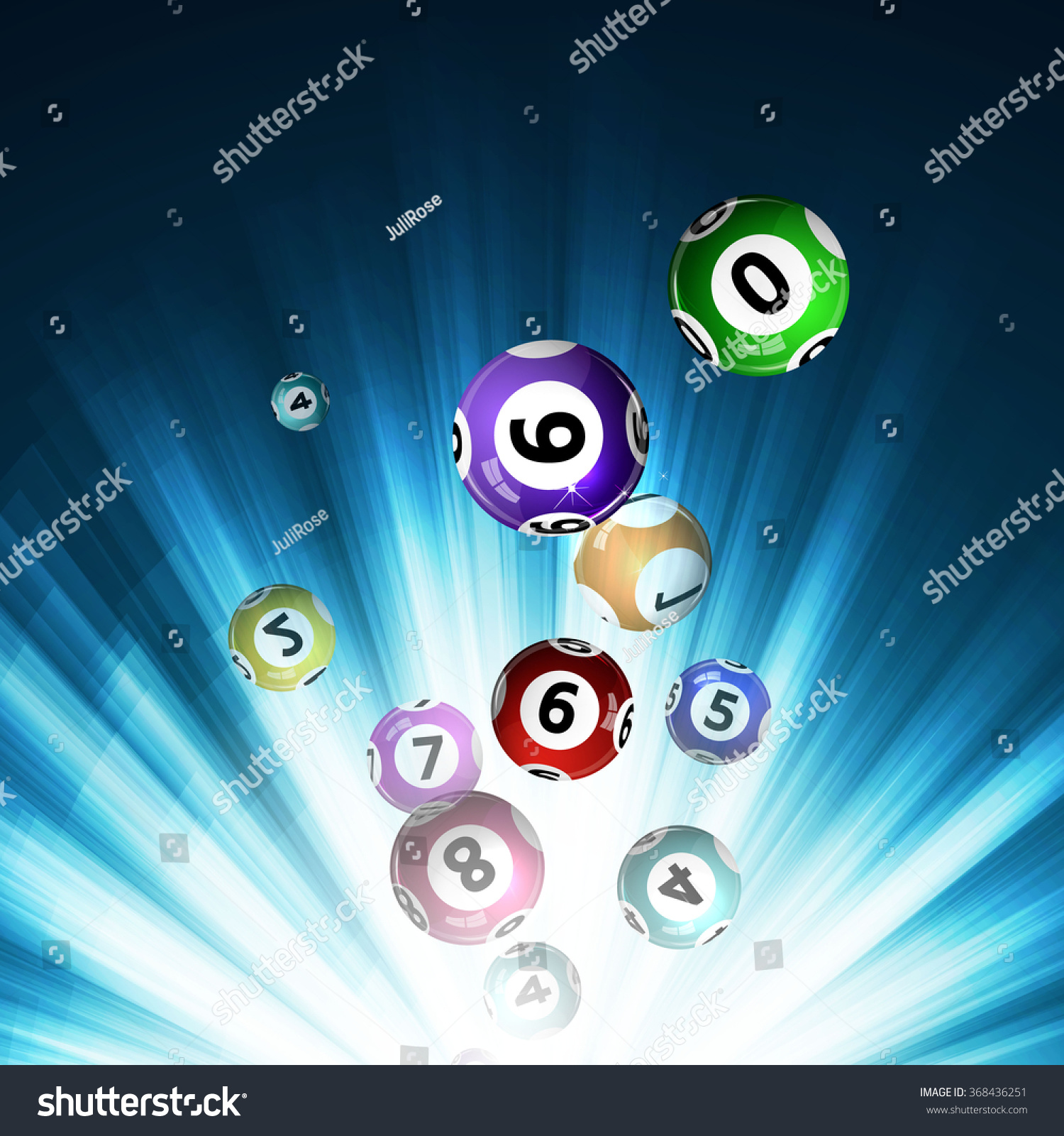 Vector Illustration Background Lottery Balls Stock Vector 368436251 ...