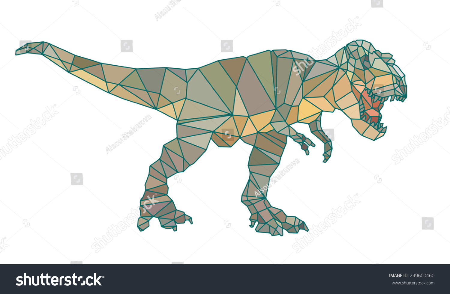 dinosaur with triangle head