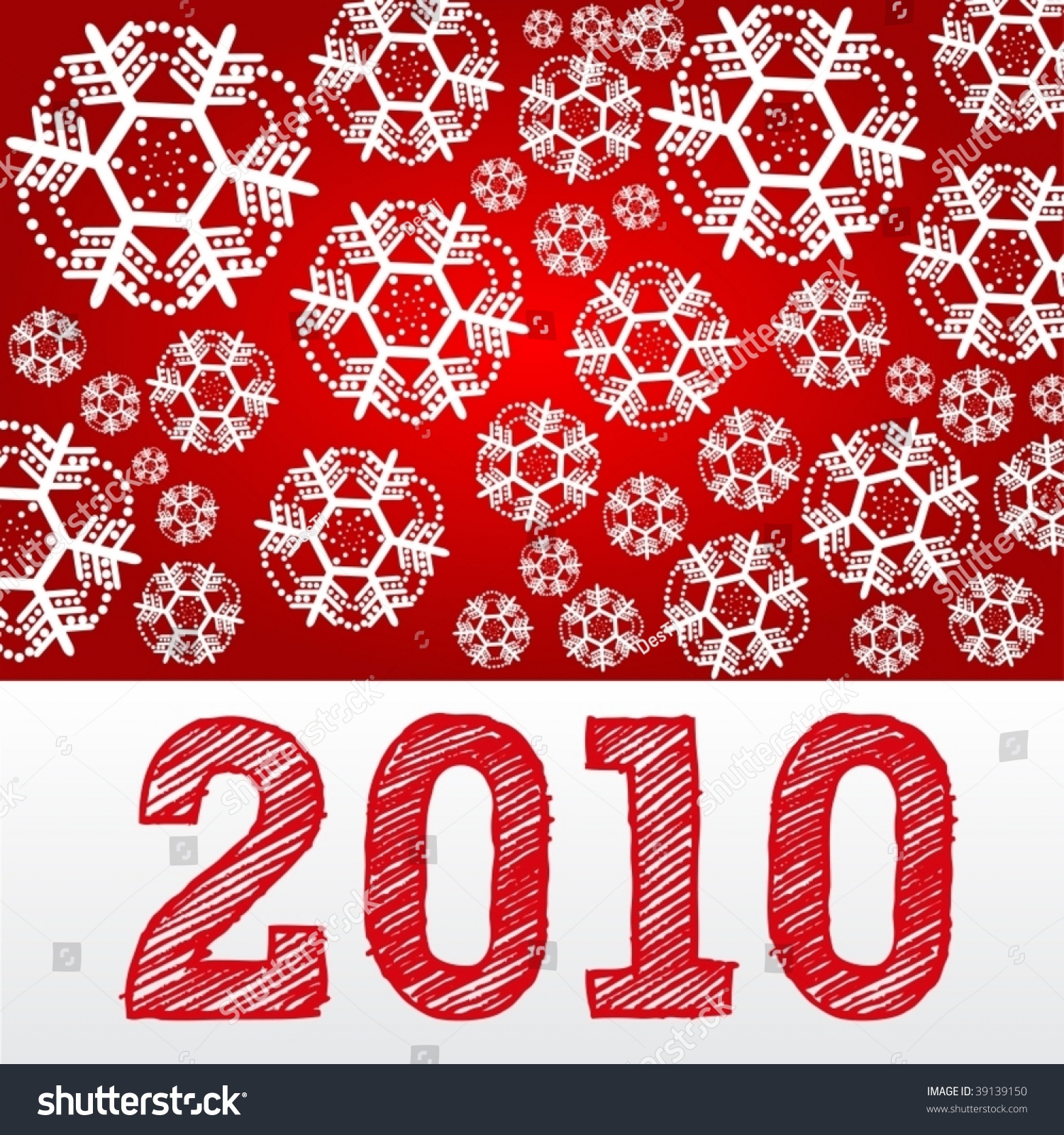 Vector Illustration Of A Happy New Year Card - 39139150 : Shutterstock