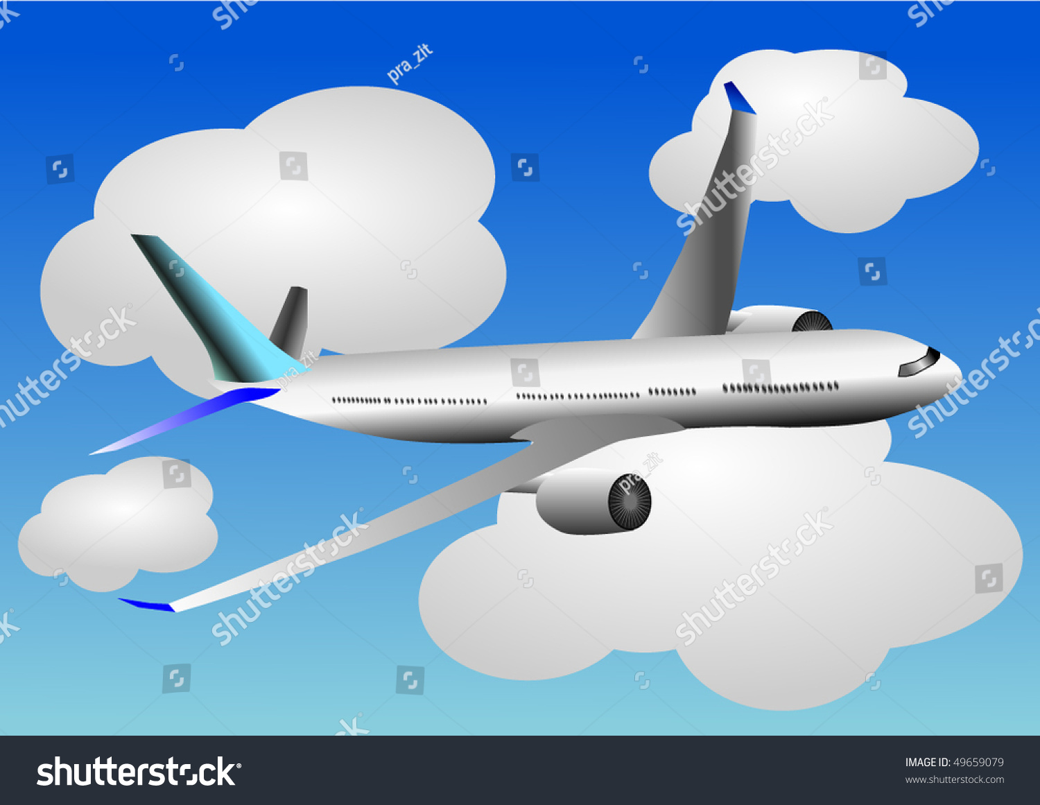 clipart plane flying - photo #46