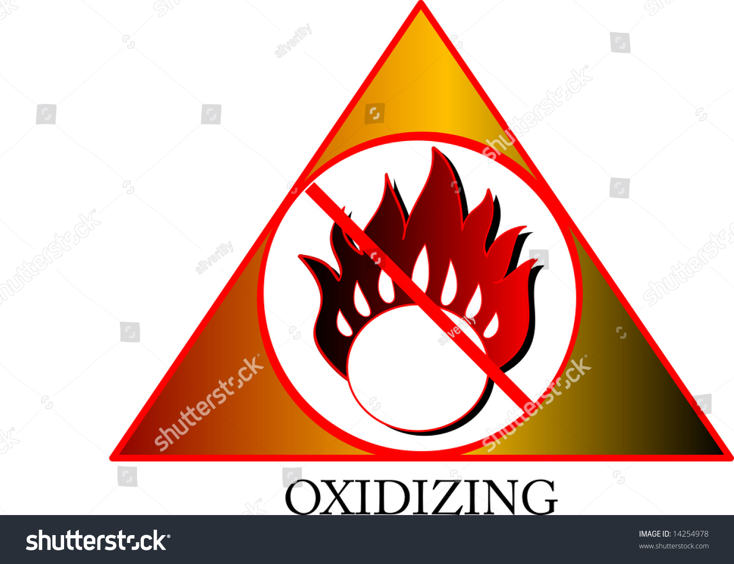 Vector Illustration Oxidizing Symbol Stock Vector 14254978