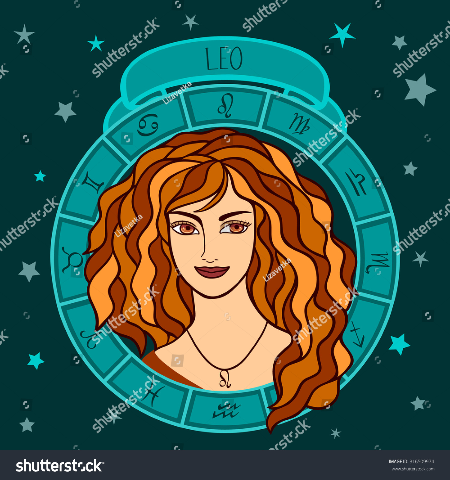 Vector Illustration Astrological Zodiac Sign Girl Stock Vector 316509974 Shutterstock 8212