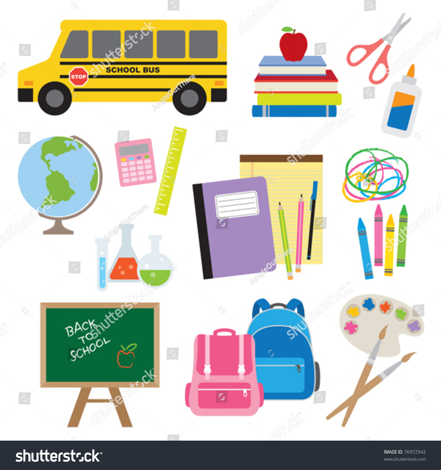 clipart of back to school supplies - photo #22