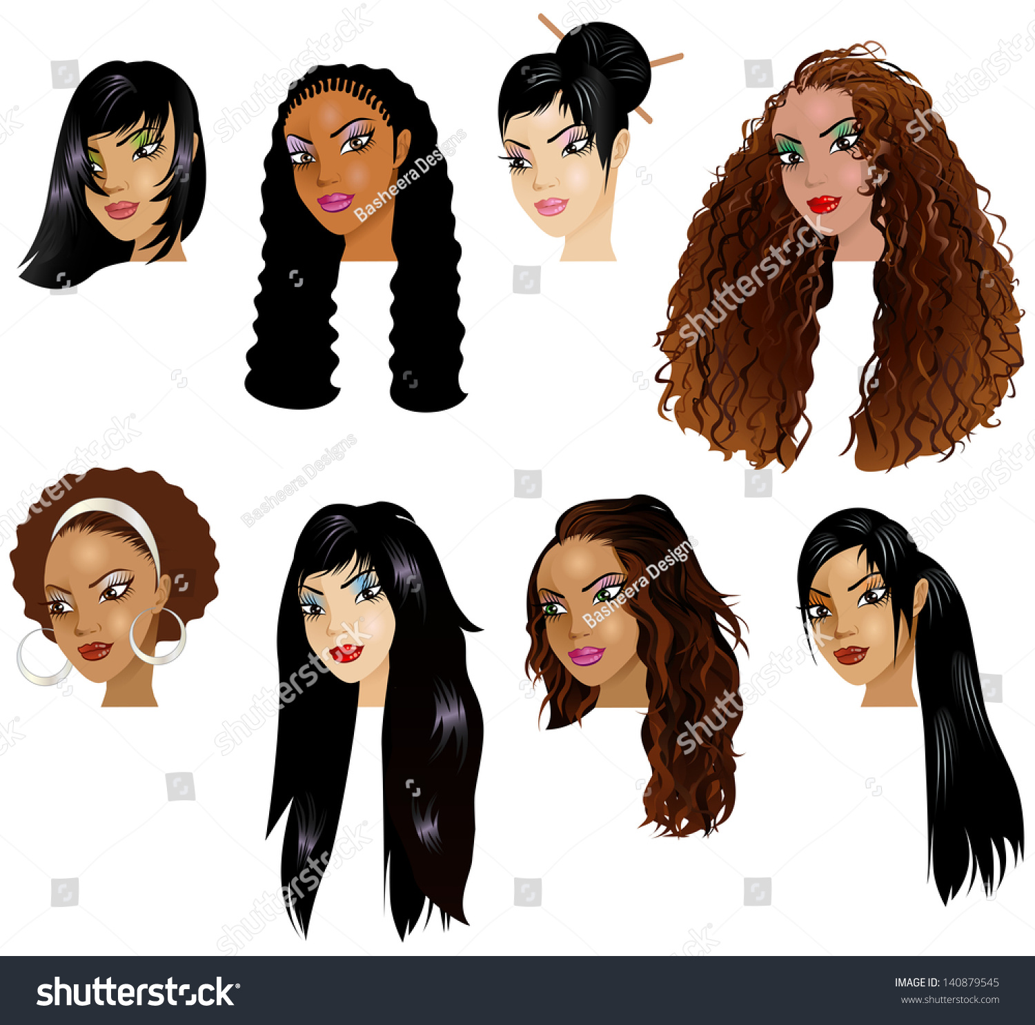 Image result for vector illustration of black women