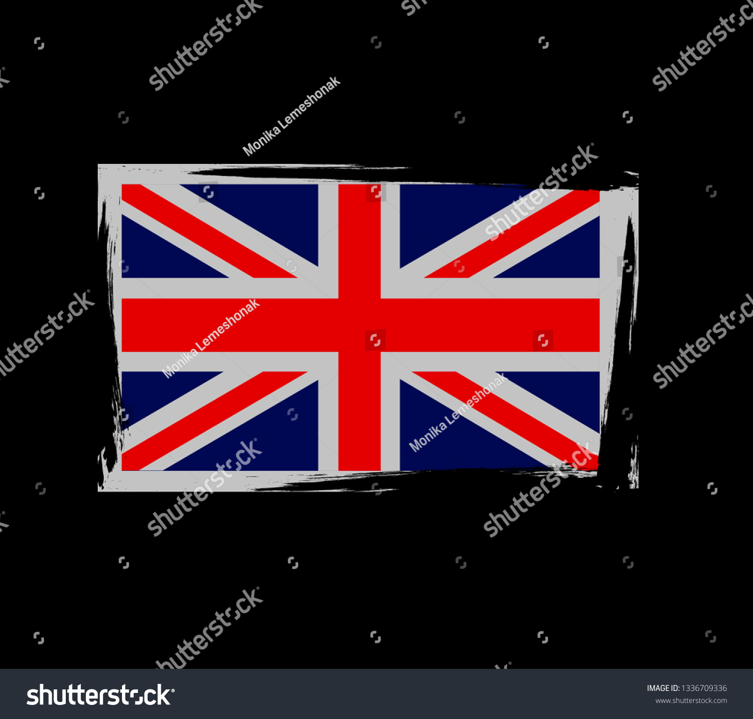 Vector Illustration British Flag Stock Vector Royalty Free