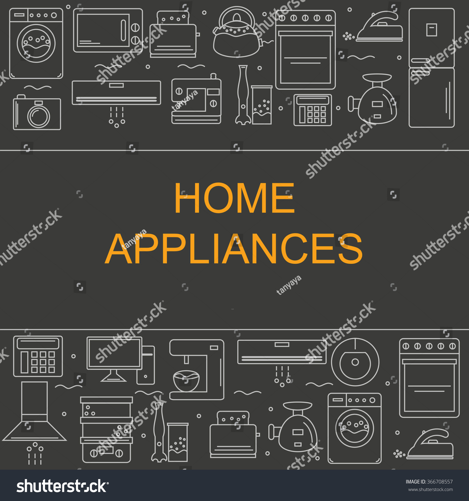 Pictures of different home appliances Pictures of different home appliances