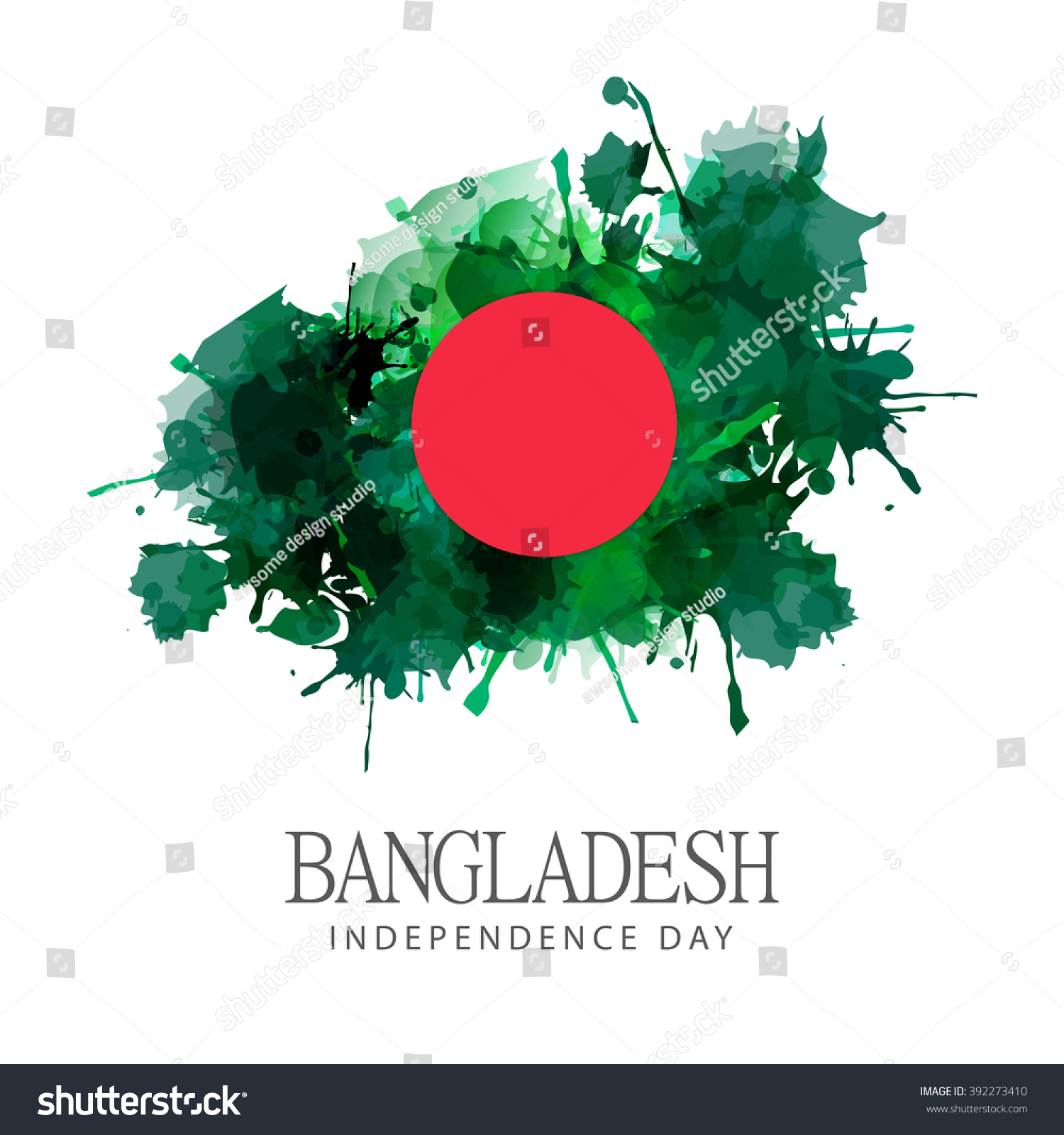 Vector Illustration Of Independence Day Of Bangladesh