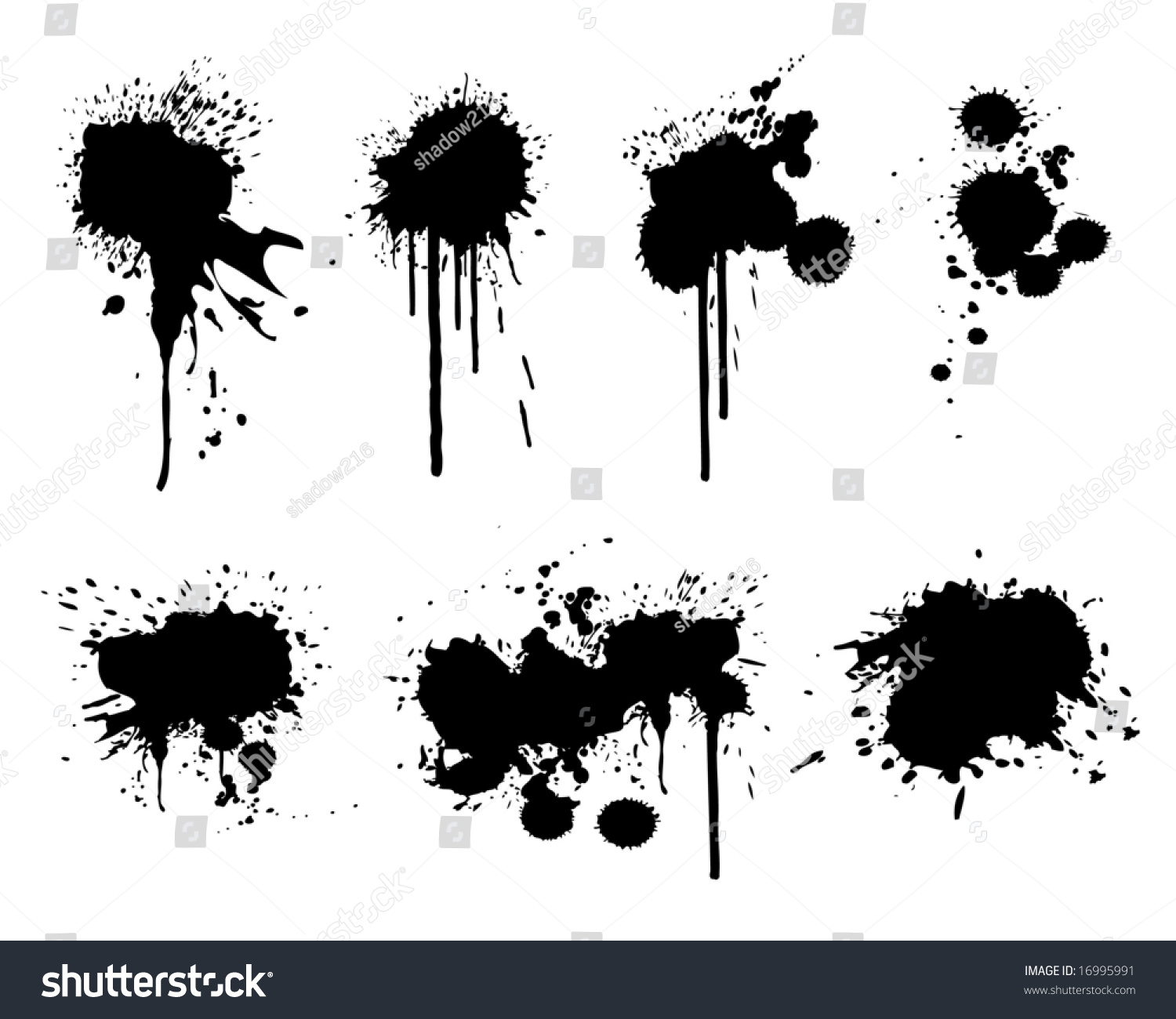 Vector Illustration Ink Splatter Stock Vector 16995991 - Shutterstock