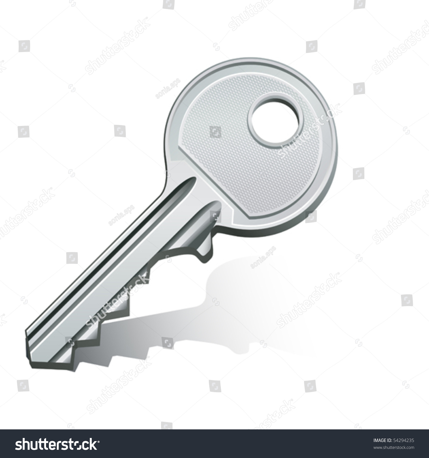 Vector Illustration Of Key - 54294235 : Shutterstock