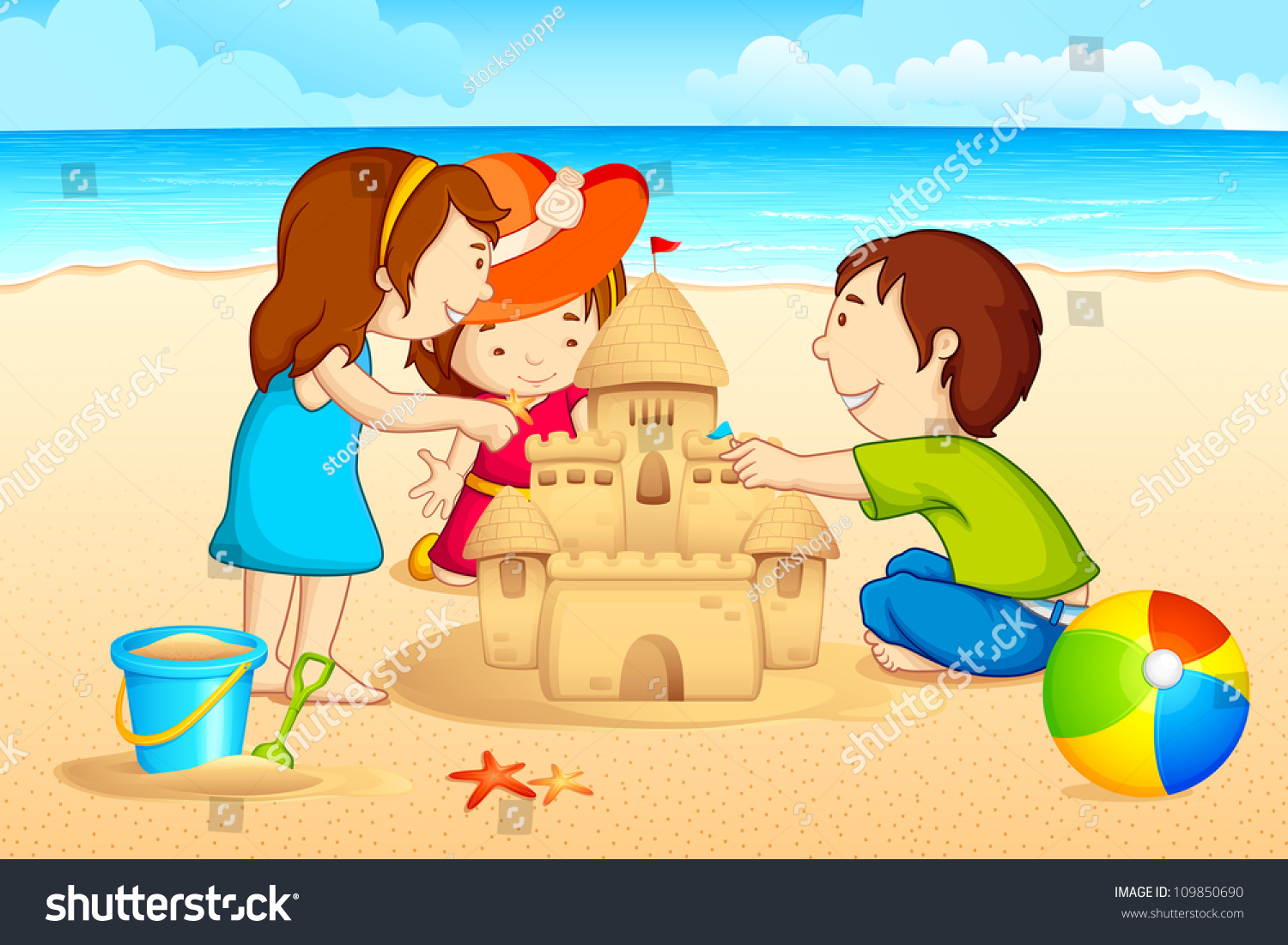 clipart family at the beach - photo #47