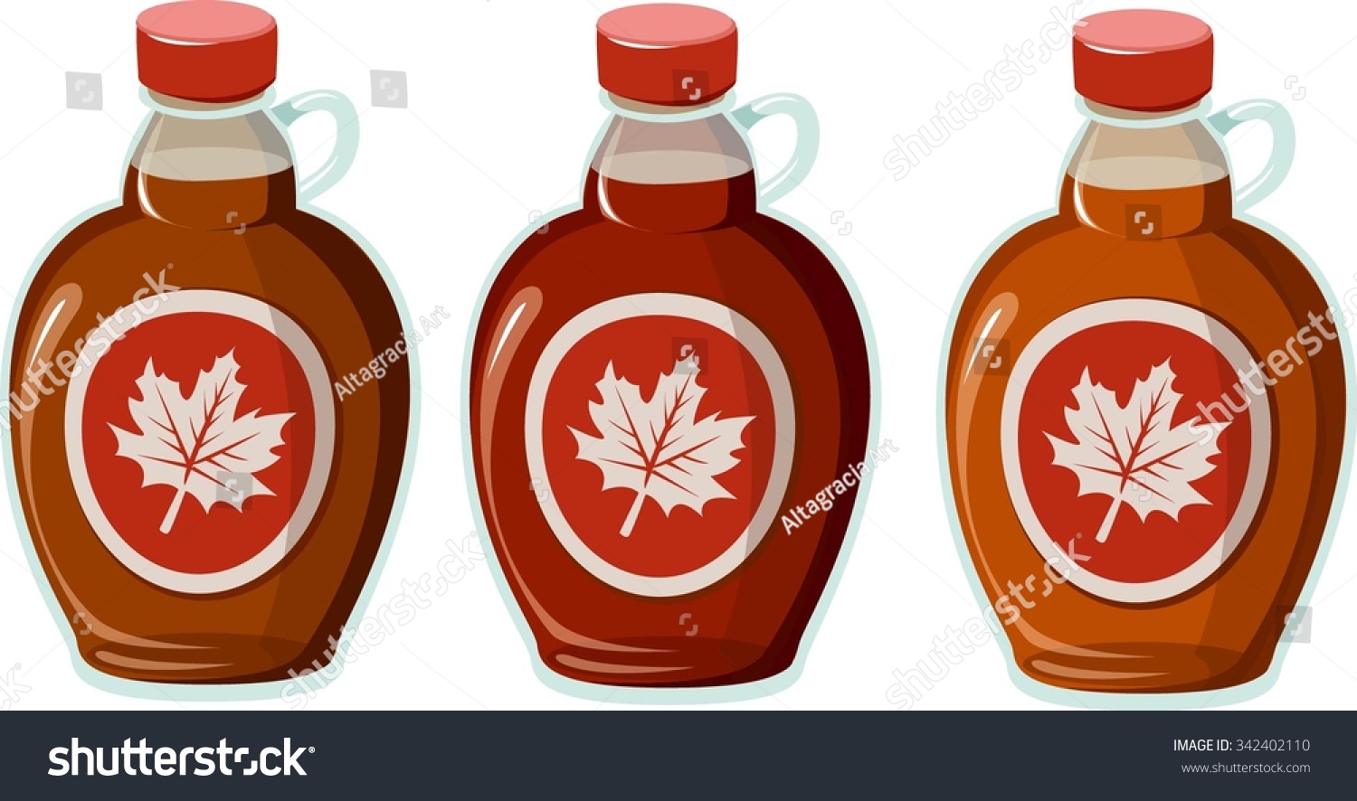 Vector Illustration 3 Kinds Maple Syrup Stock Vector 342402110 Shutterstock 0573