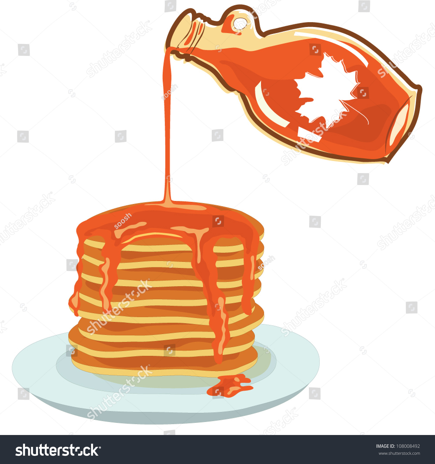 Vector Illustration Of Maple Syrup 108008492 Shutterstock