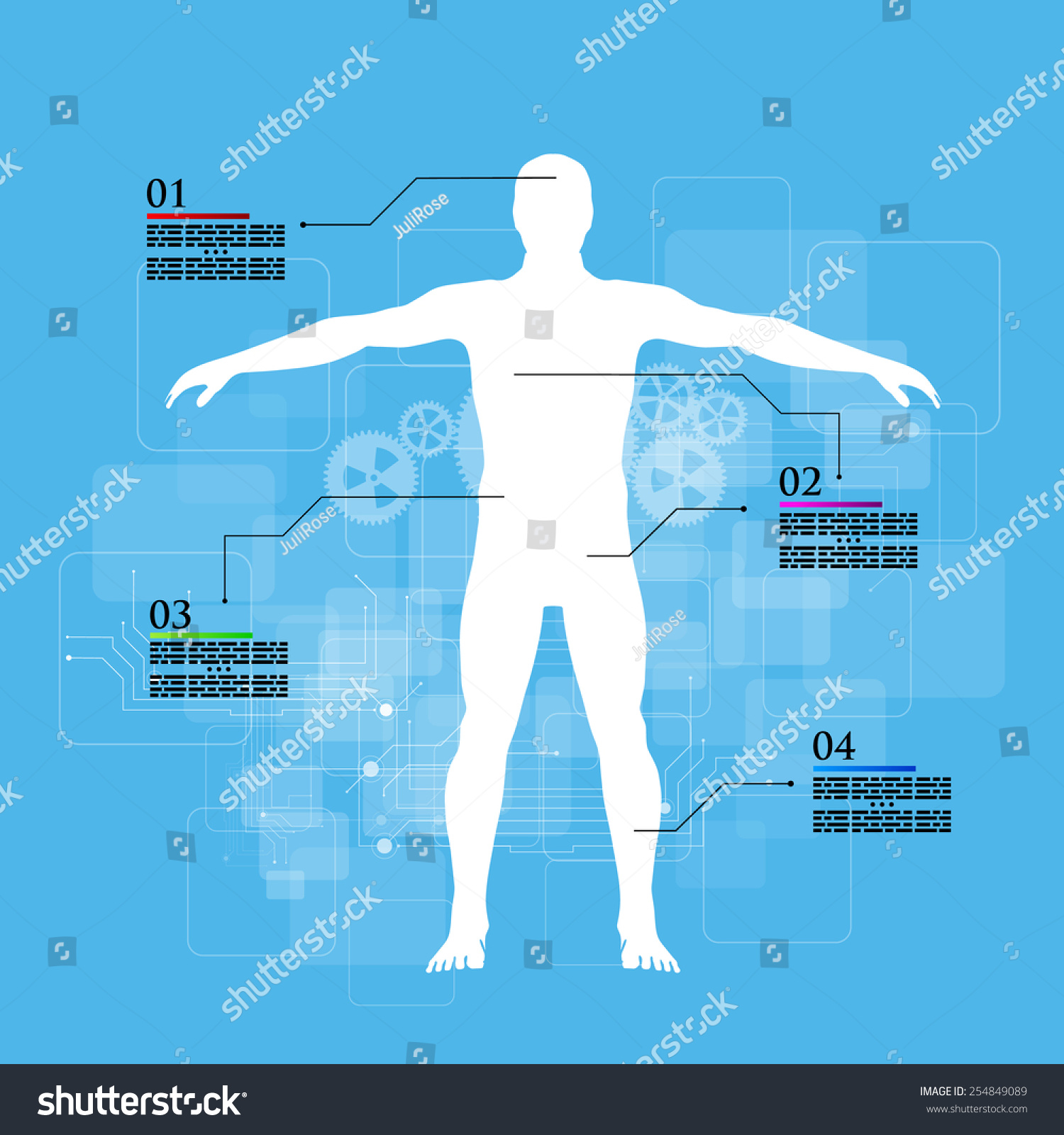 Vector Illustration Of Medicine Infographics. Schematic Description Of ...