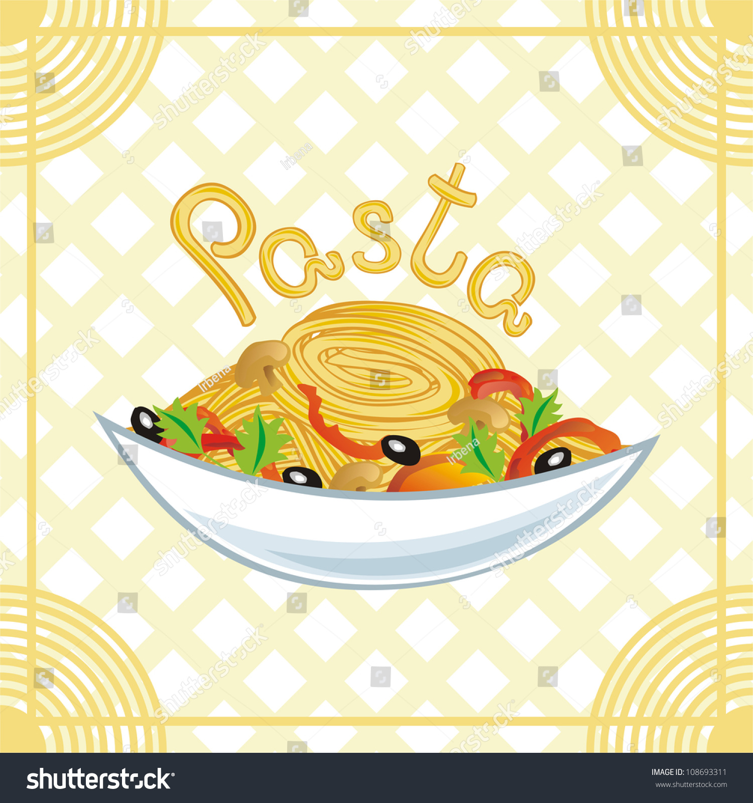 Vector Illustration Of Pasta - 108693311 : Shutterstock