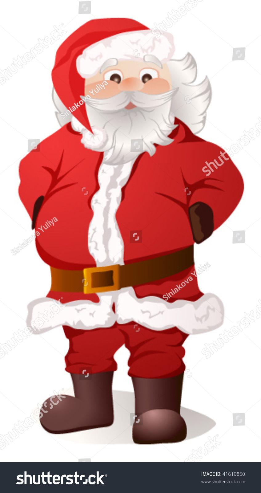 Vector Illustration Of Santa Claus - 41610850 : Shutterstock