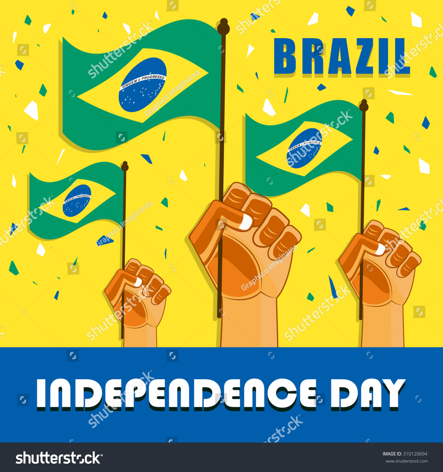 Vector Illustration On September 7 Independence Of Brazil Dia 7 De Setembro Independencia Do 9561
