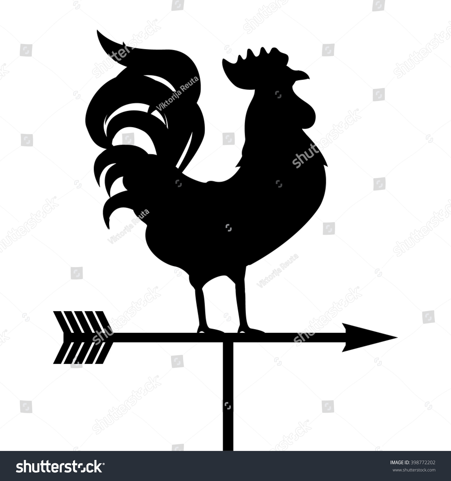 rooster weathervane clipart - photo #21