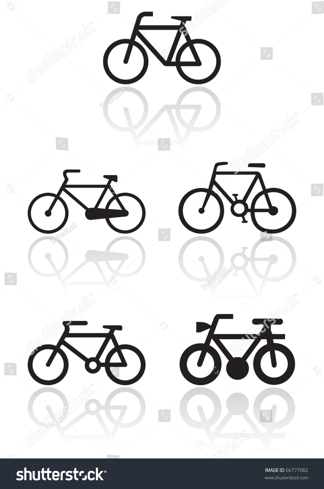 vector-illustration-set-of-different-bike-symbols-all-vector-objects