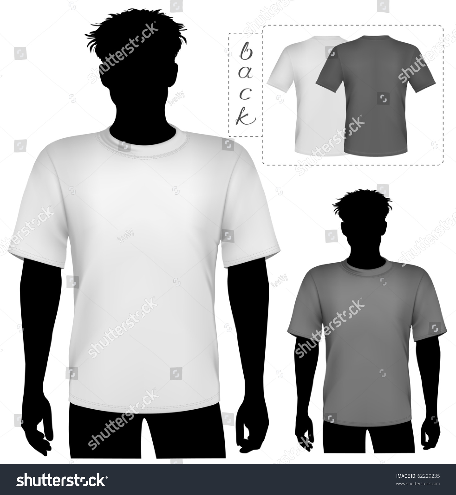 Vector Illustration. T-Shirt Design Template. - 62229235 : Shutterstock