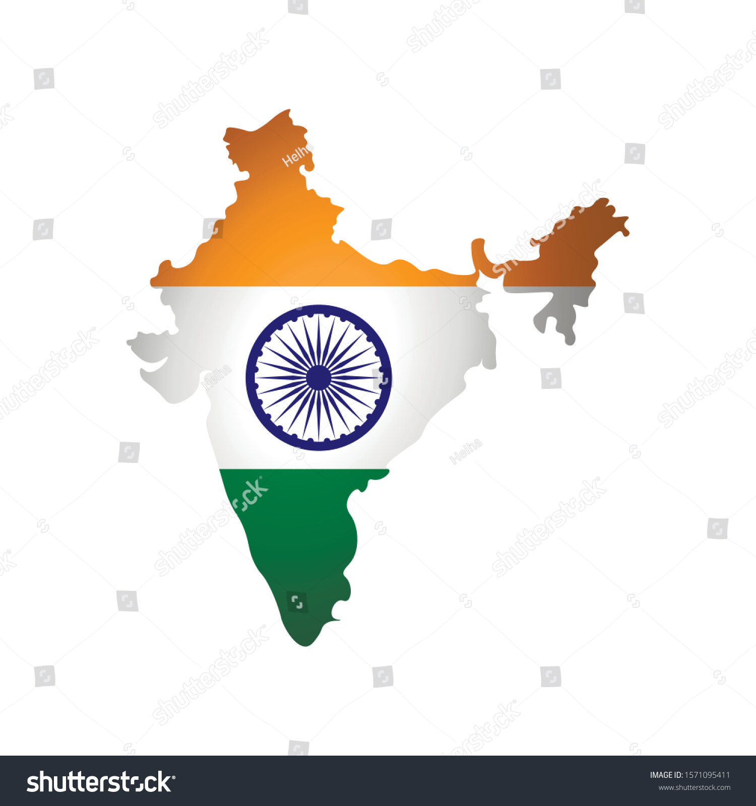 Vector Illustration National Flag Map Simplified Stock Vector Royalty