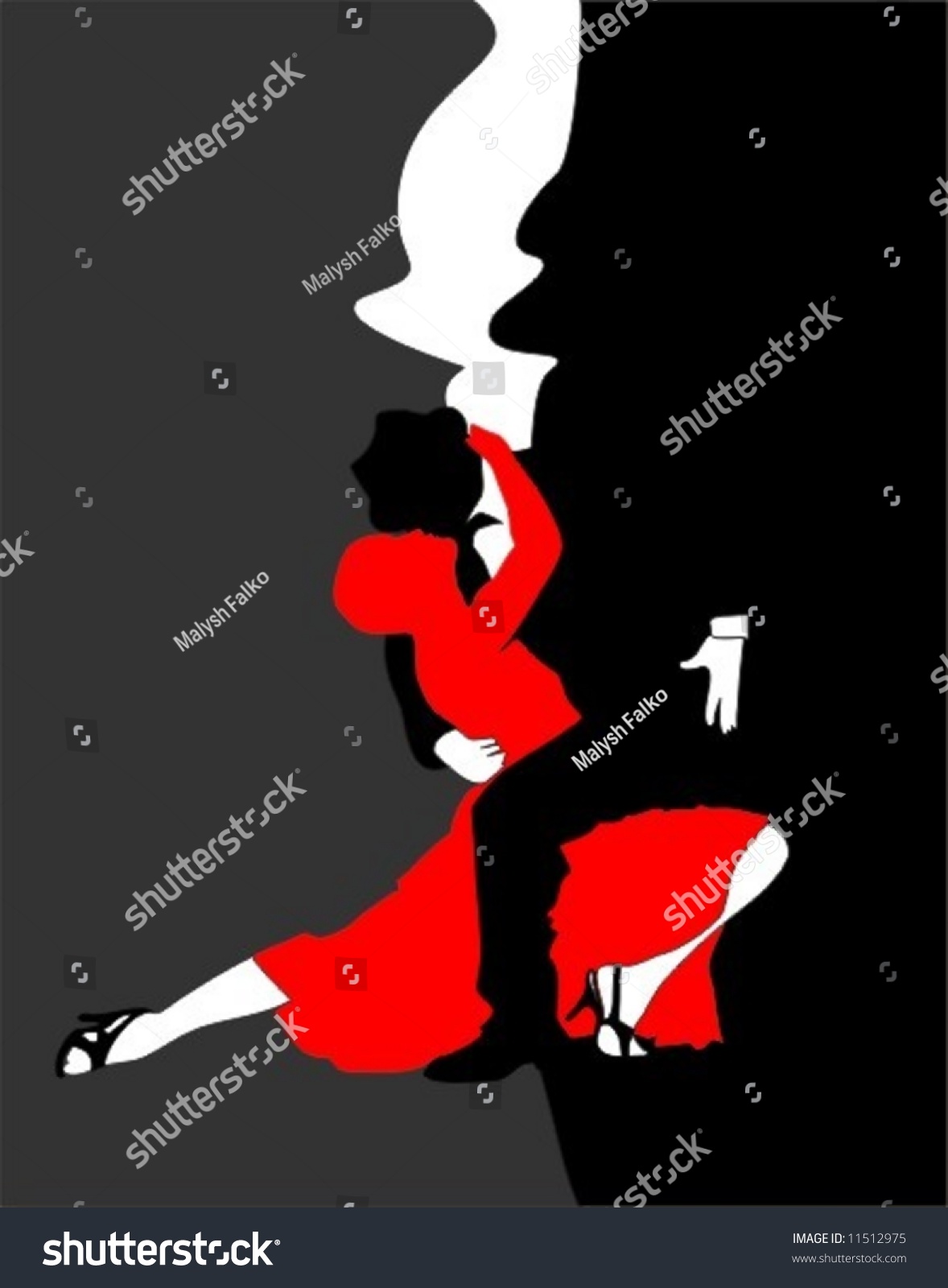 Vector Illustrations Dance Of Argentina Tango - 11512975 : Shutterstock