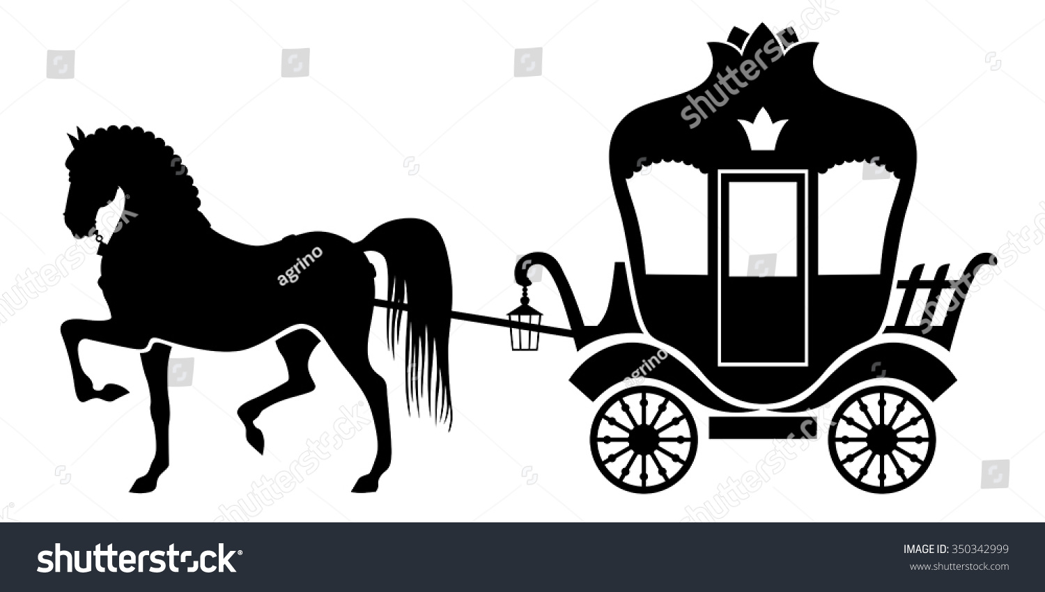 clipart horse drawn carriage - photo #39