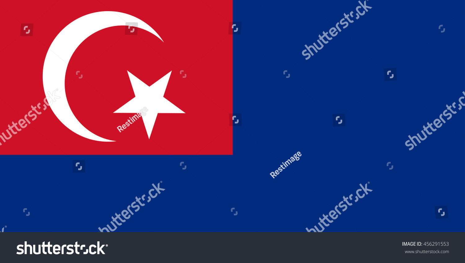 Vector Image Johor State Flag Malaysia Stock Vector Royalty Free