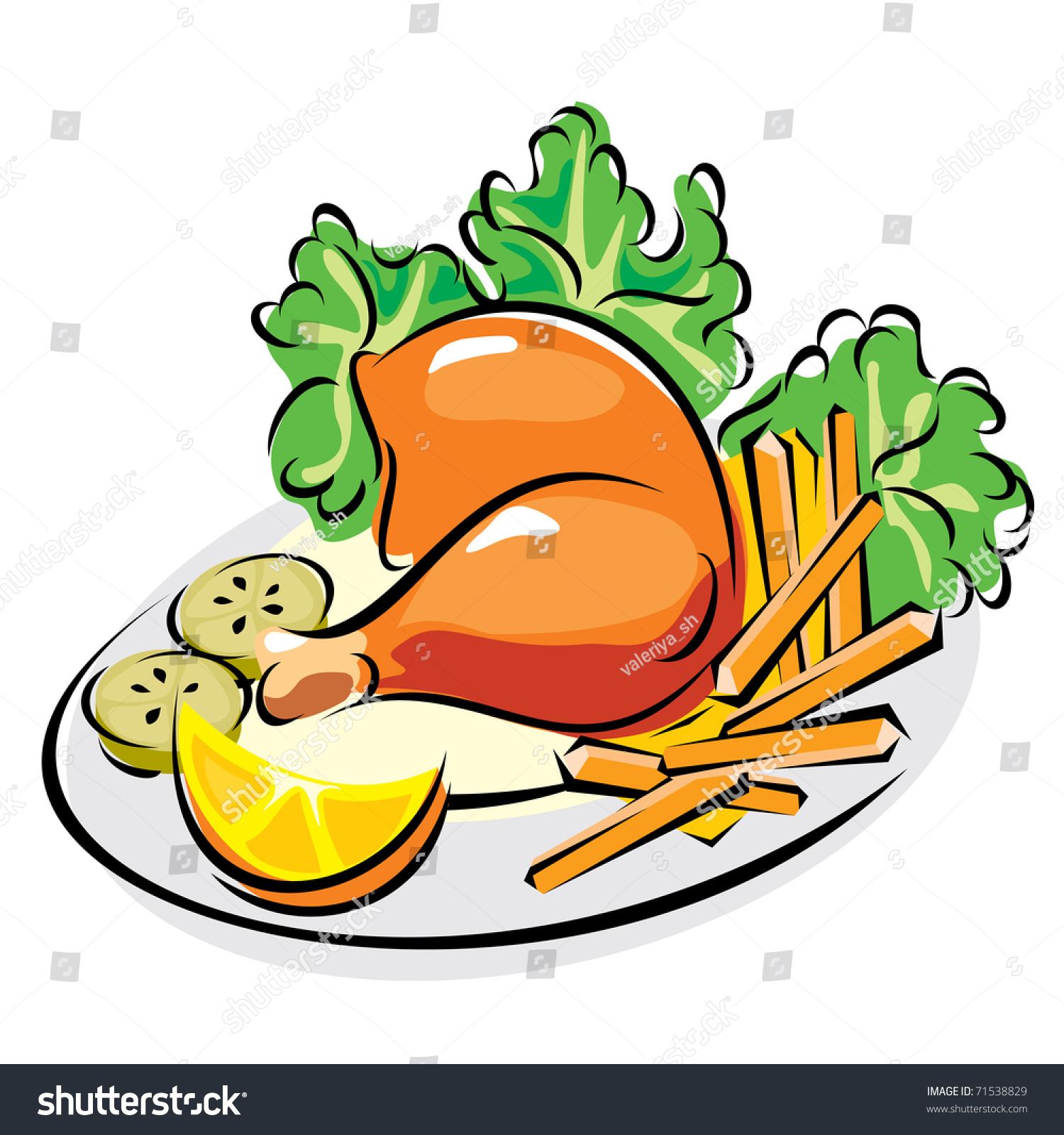 chicken meal clipart - photo #3