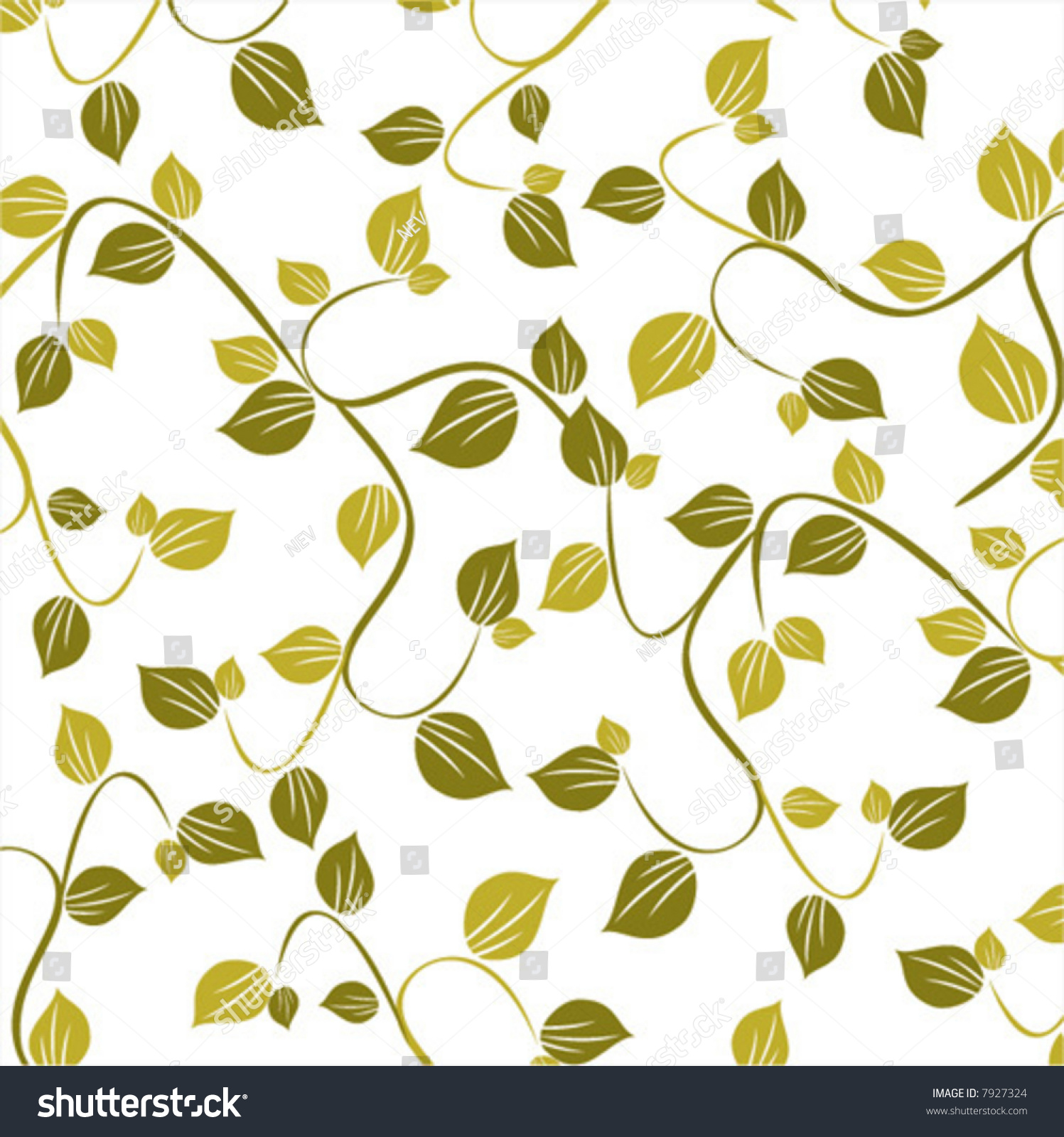 Vector Ivy Pattern Stock Vector 7927324 Shutterstock