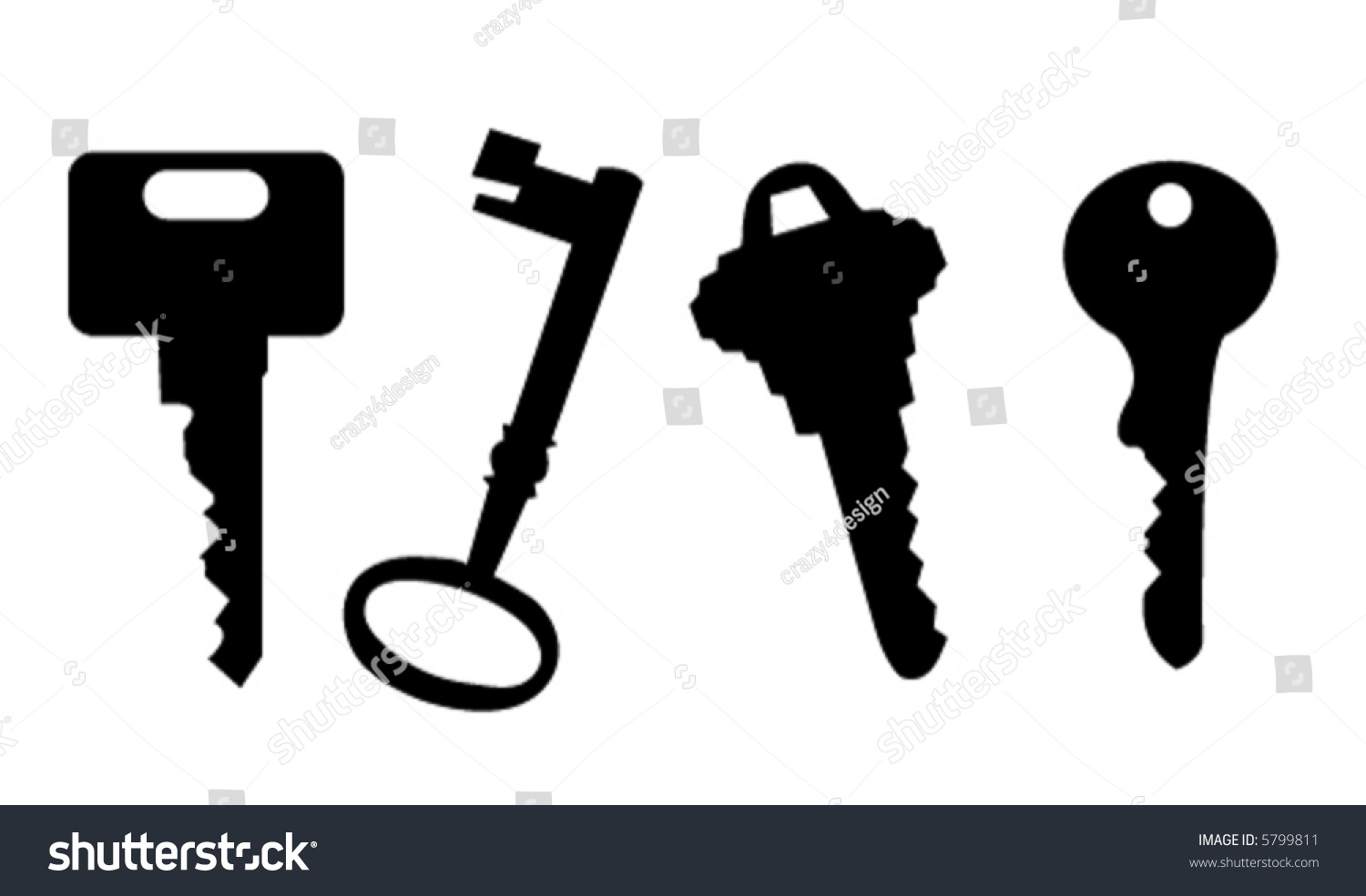 Vector Key Illustrations - 5799811 : Shutterstock