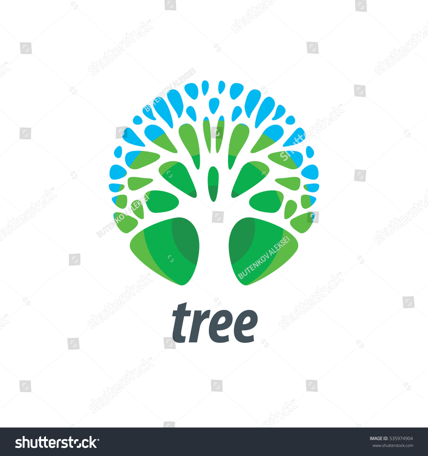 Vector Logo Tree - 535974904 : Shutterstock