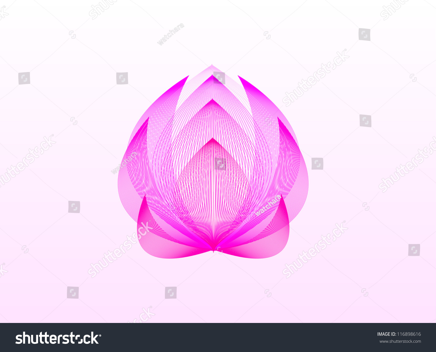 Vector Lotus Flower Symbol - 116898616 : Shutterstock