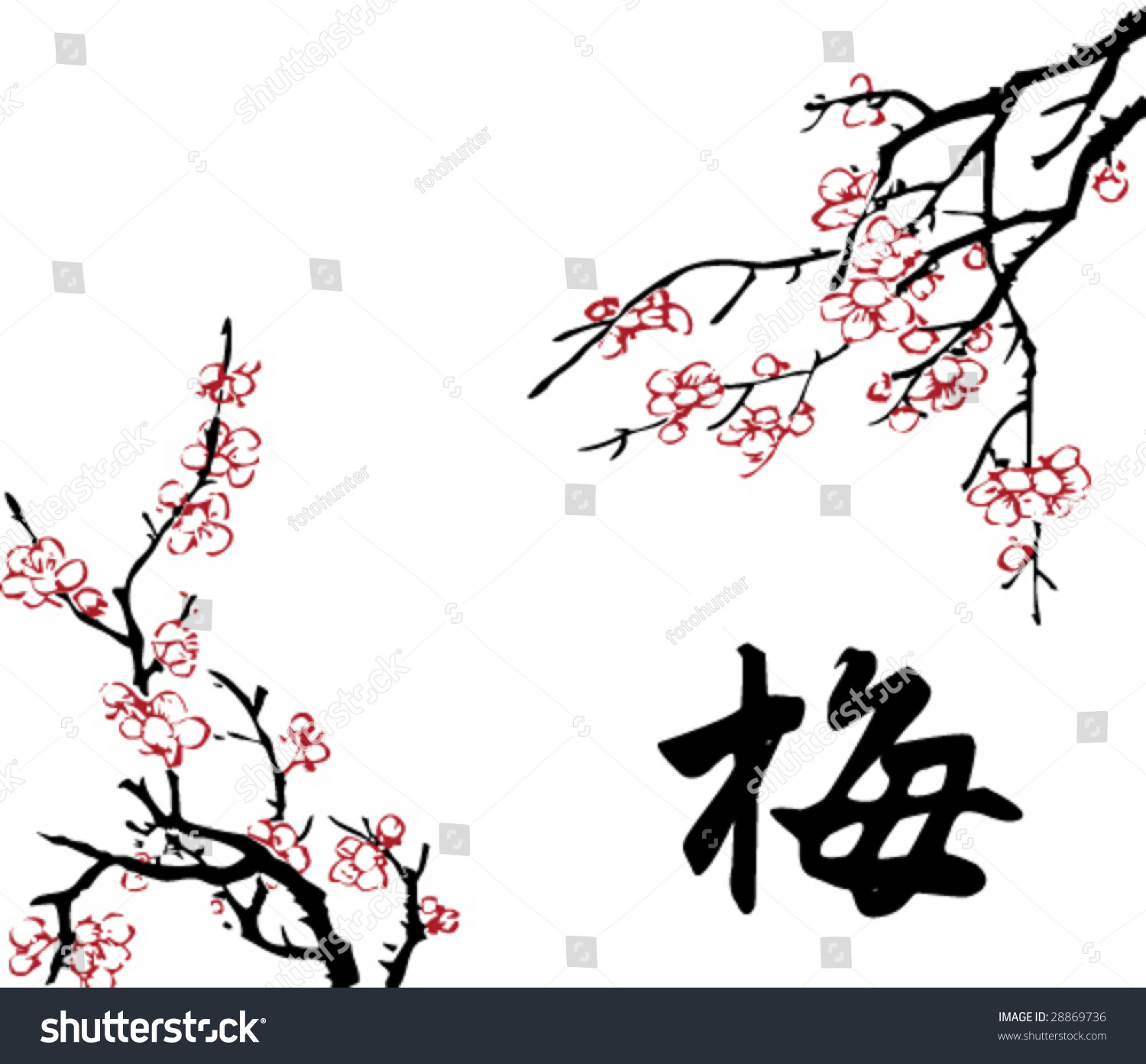 vector-of-chinese-traditional-artistic-plum-blossom-pattern-the-chinese