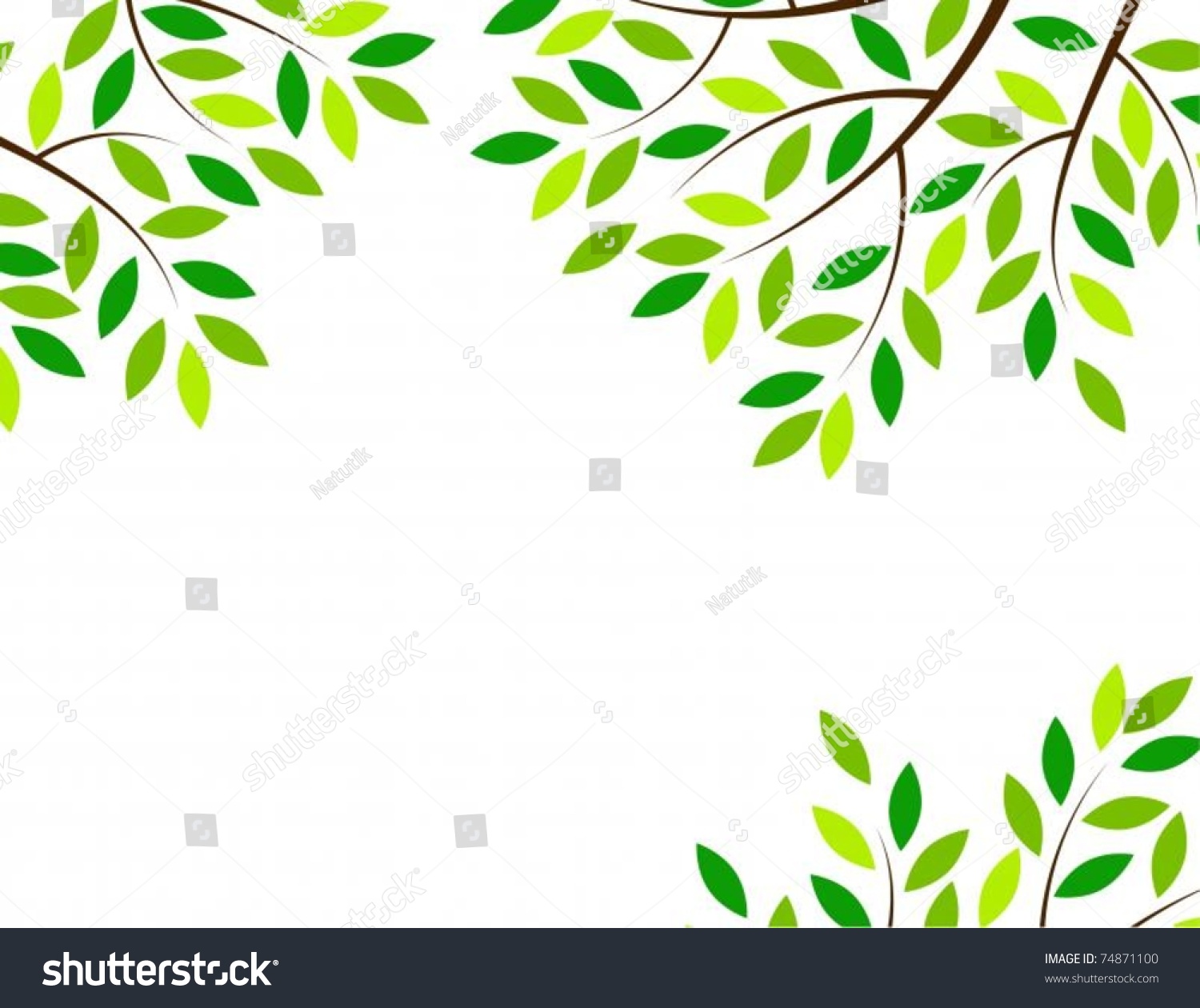 Vector Of Tree Frame - 74871100 : Shutterstock