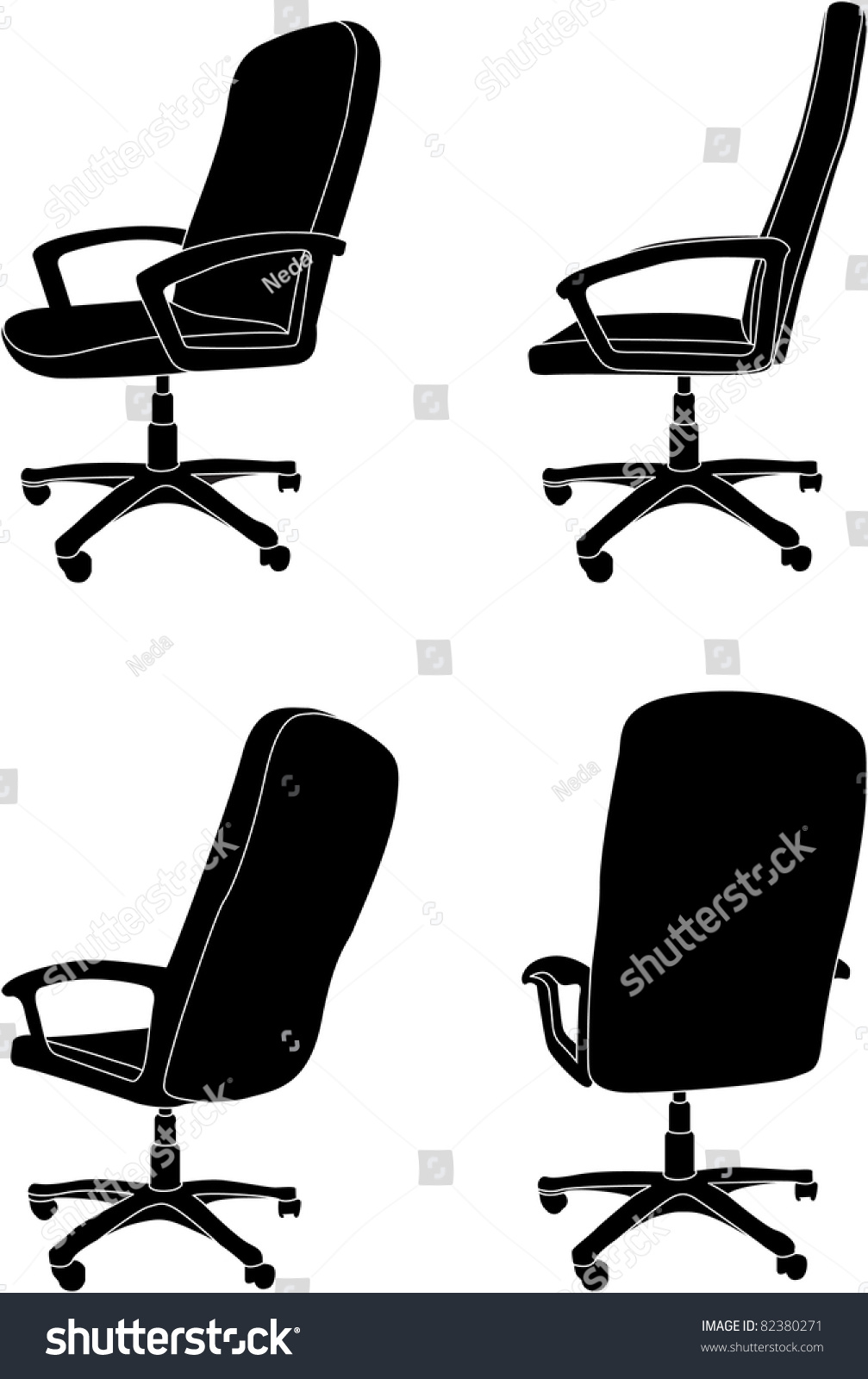 Vector Office Chair - 82380271 : Shutterstock