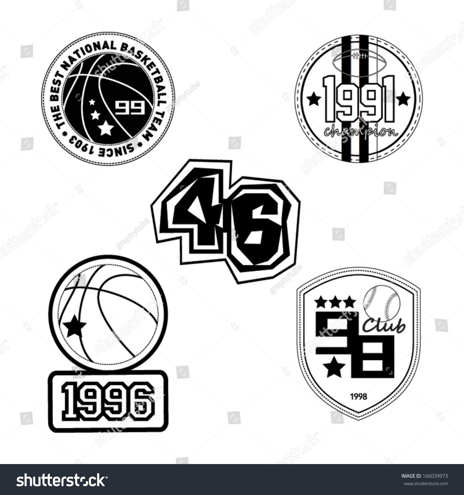 Vector Patch Black And White - 166039973 : Shutterstock