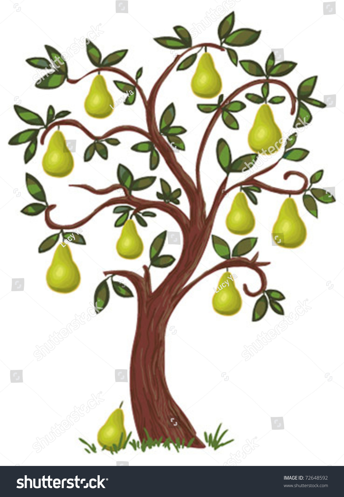 clipart pear tree - photo #25