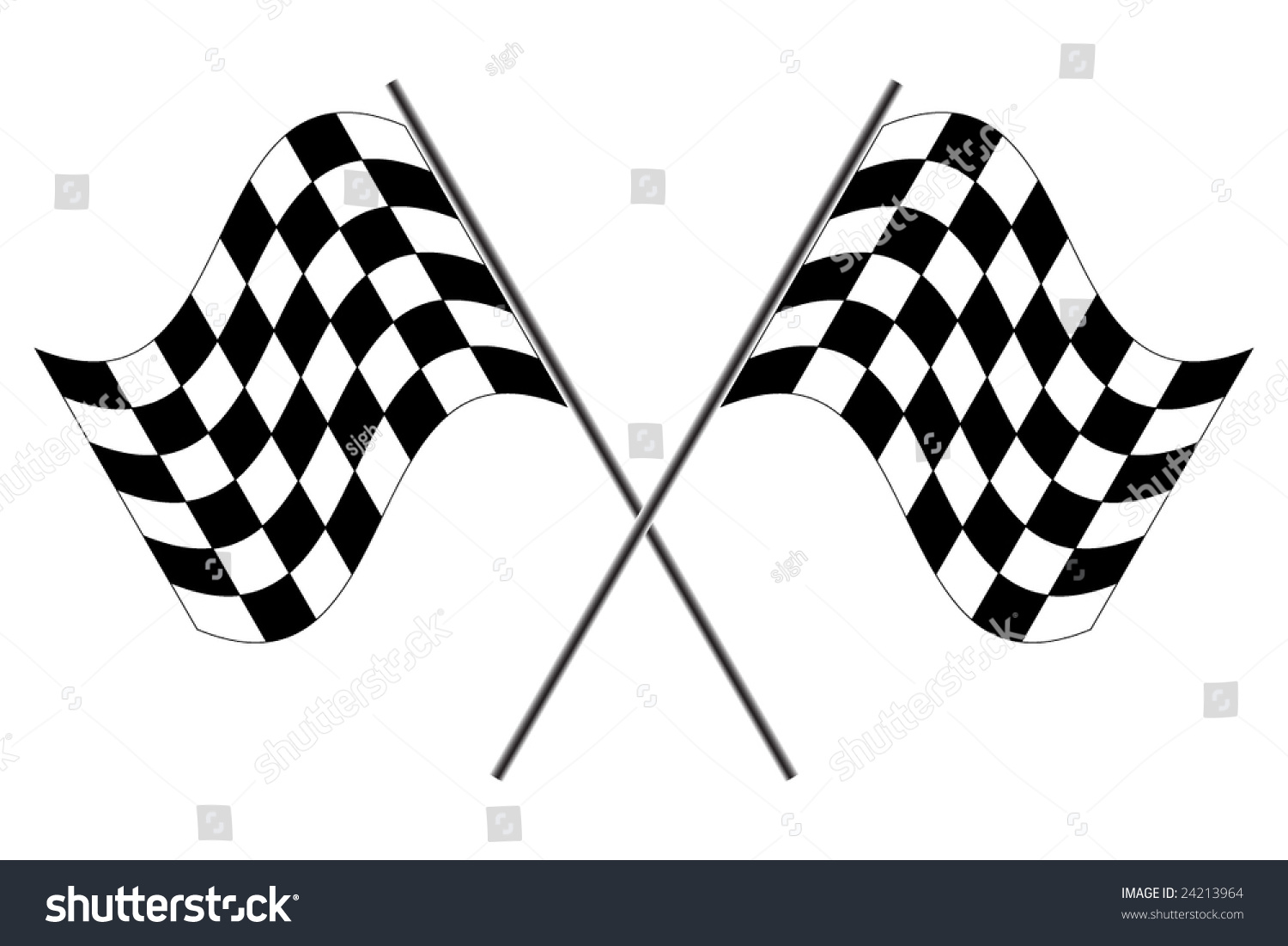 Vector Race Flags - 24213964 : Shutterstock