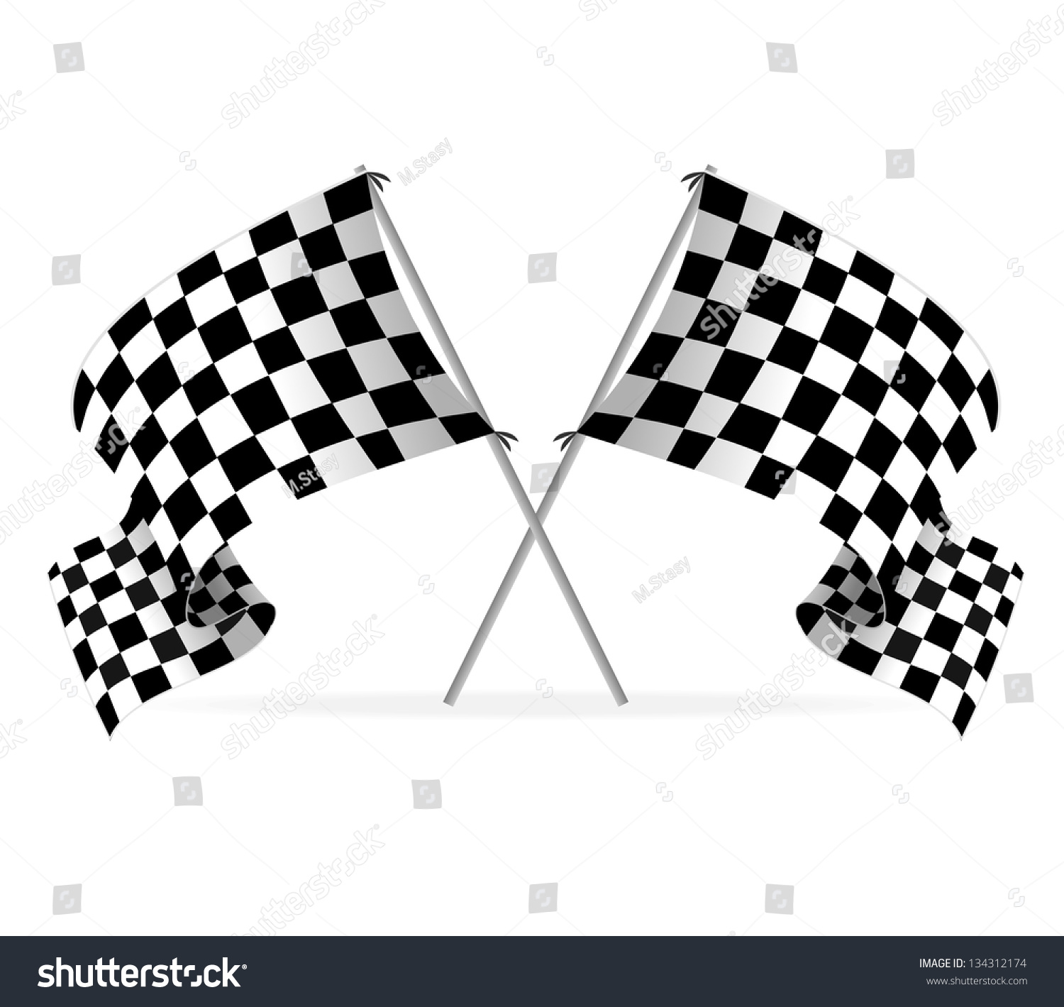 Vector Racing Flags - 134312174 : Shutterstock