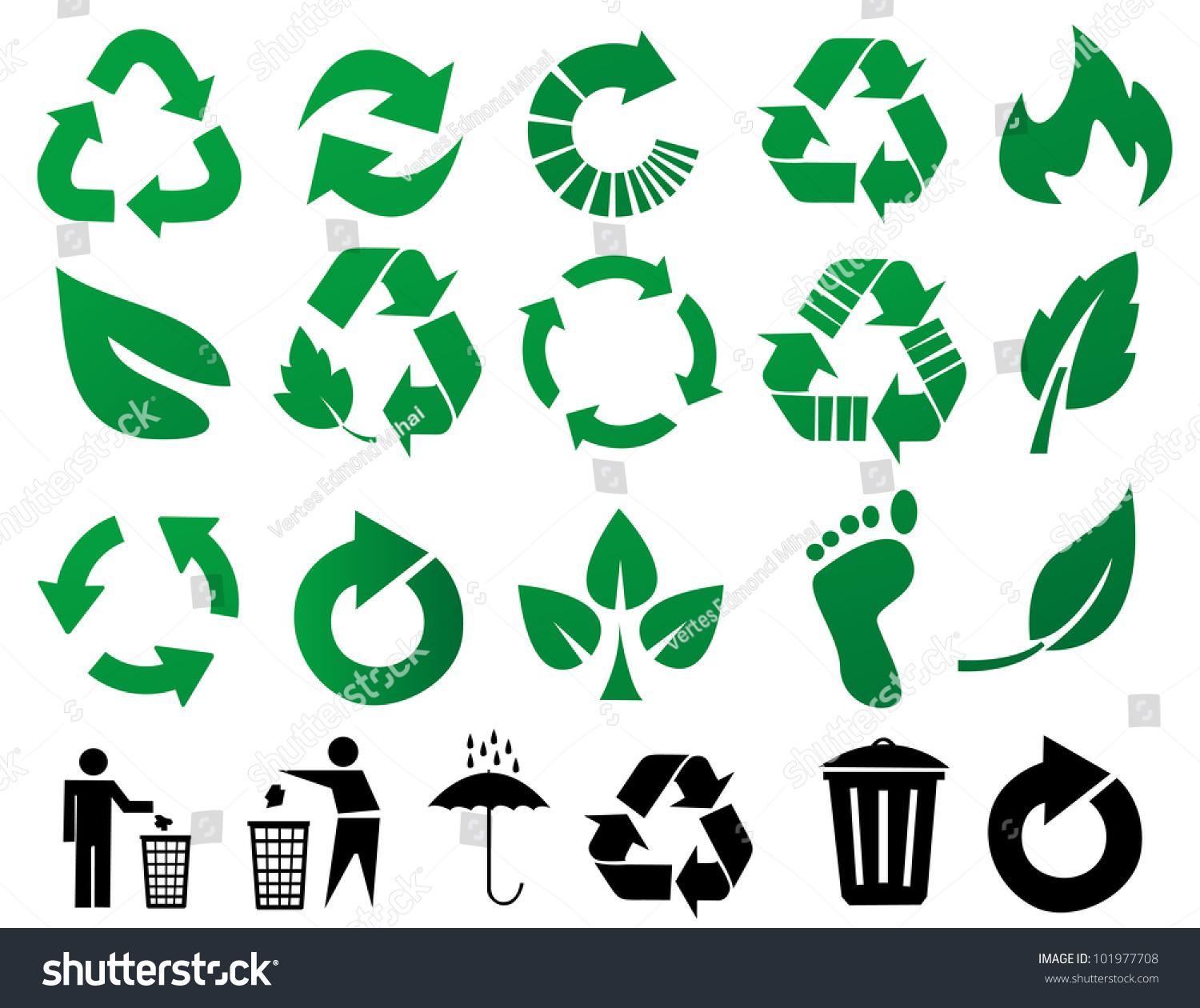 Vector Recycle Signs Stock Vector 101977708 - Shutterstock