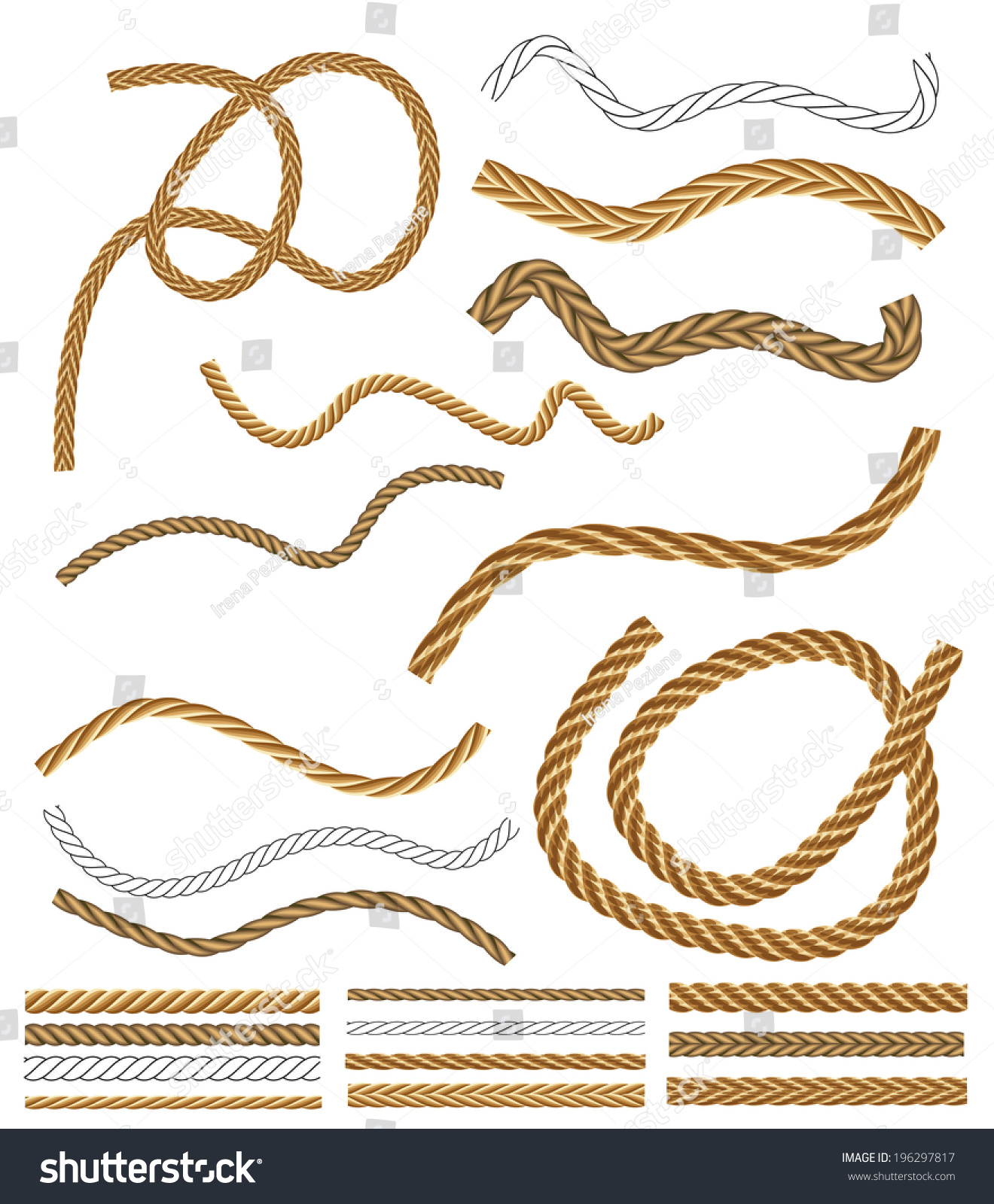 Vector Rope Brushes - With Brush Library - 196297817 : Shutterstock