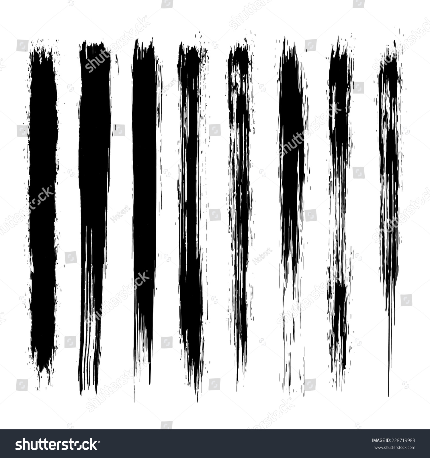 Vector set of grunge brush strokes Black vector brush strokes collection Black paint spots vector set Vector set of grunge brush strokes Black vector brush strokes collection Black paint spots vector set