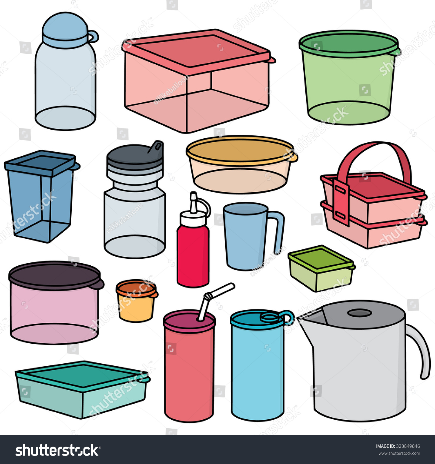 Vector Set Of Plastic Container 323849846 Shutterstock 6949