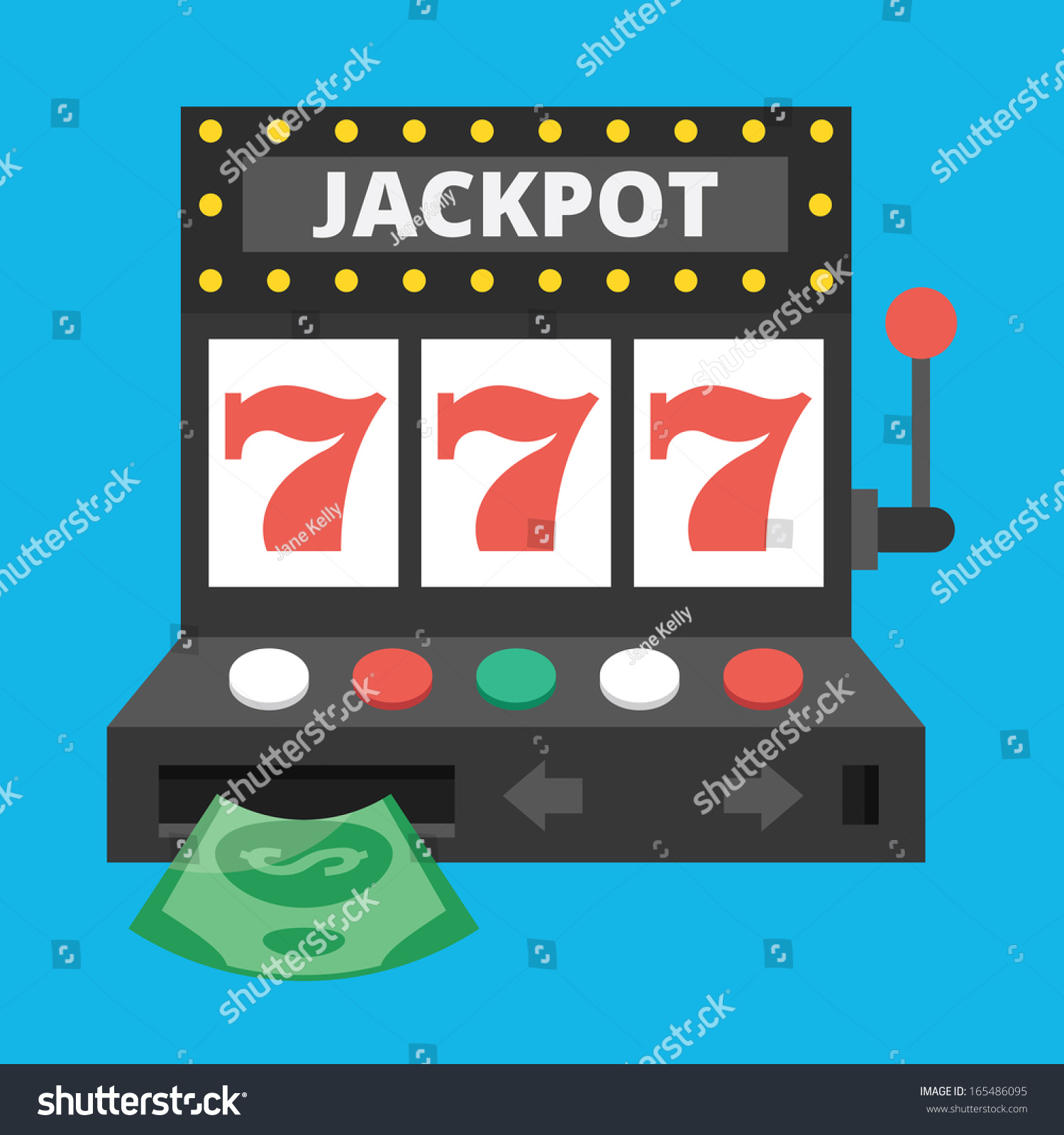 Vector Slot Machine Icon - 165486095 : Shutterstock