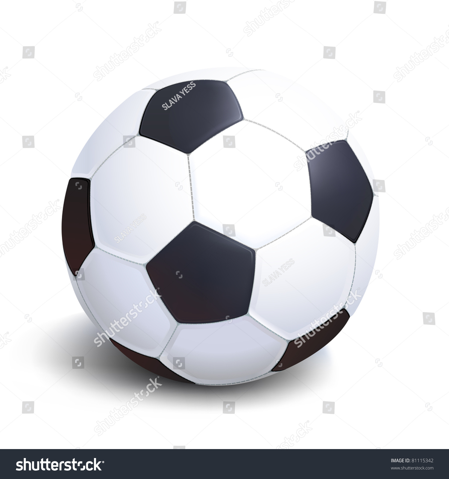 Vector Soccer Ball Stock Vector 81115342 - Shutterstock