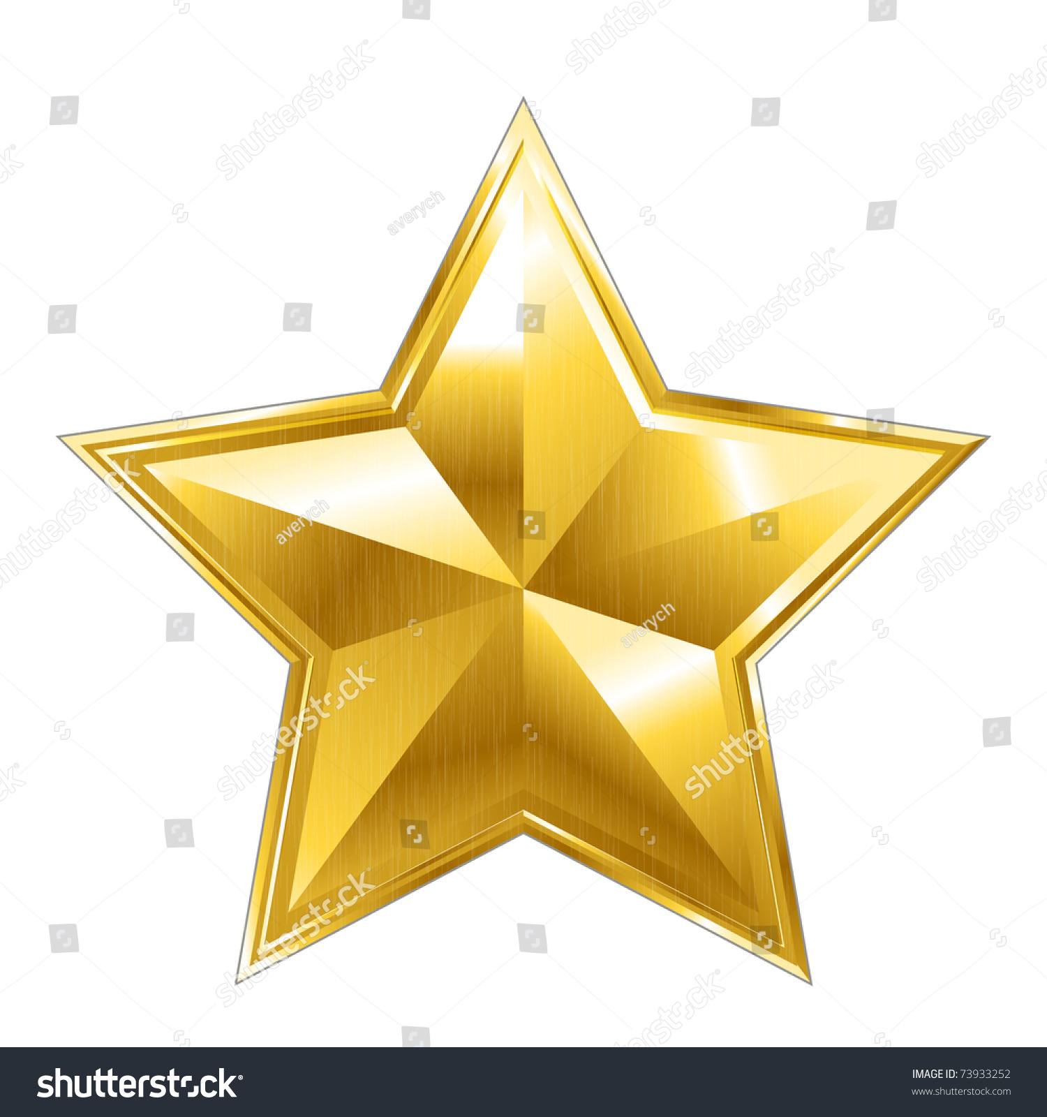 Vector Star Icon On White Background - 73933252 : Shutterstock